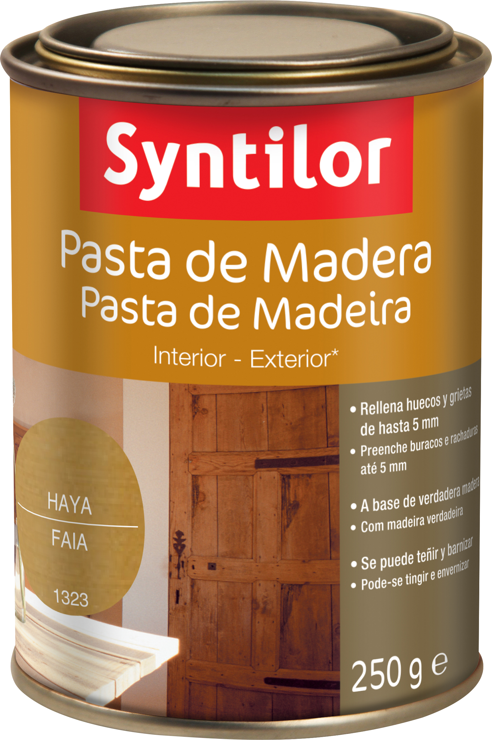 Pasta Para Madera SYNTILOR 250 Gr Haya Leroy Merlin