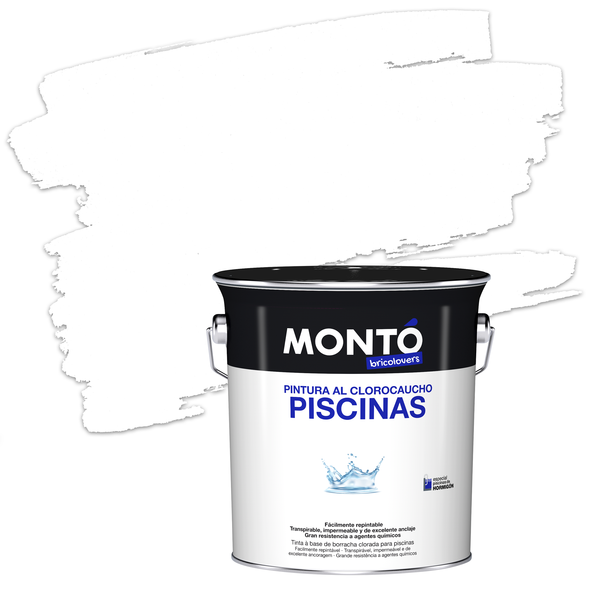 Pintura Piscina Al Clorocaucho Mont L Blanco Caribe Leroy Merlin