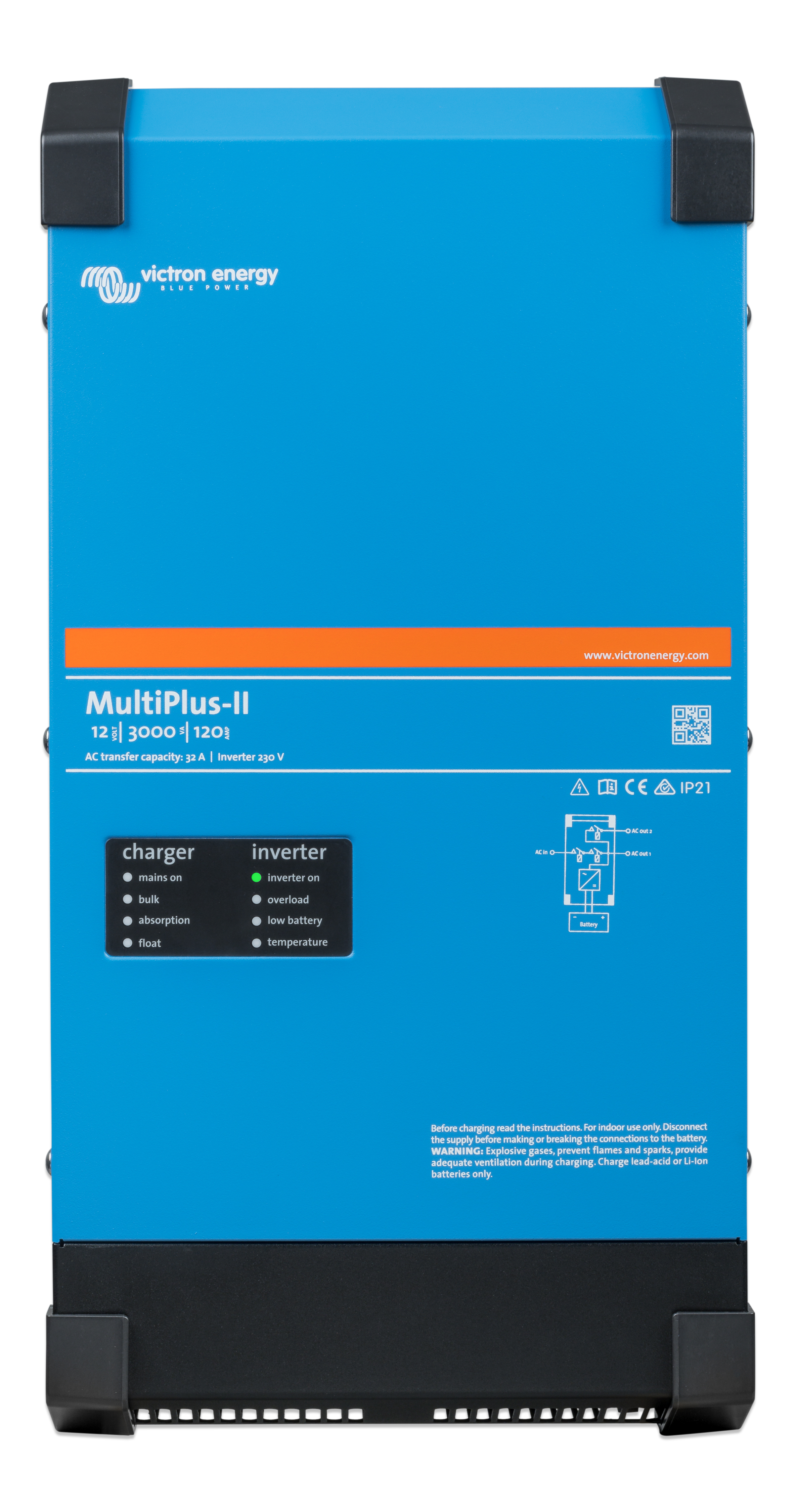 Inversor Victron MultiPlus II 12V 3000VA 120 32A Leroy Merlin