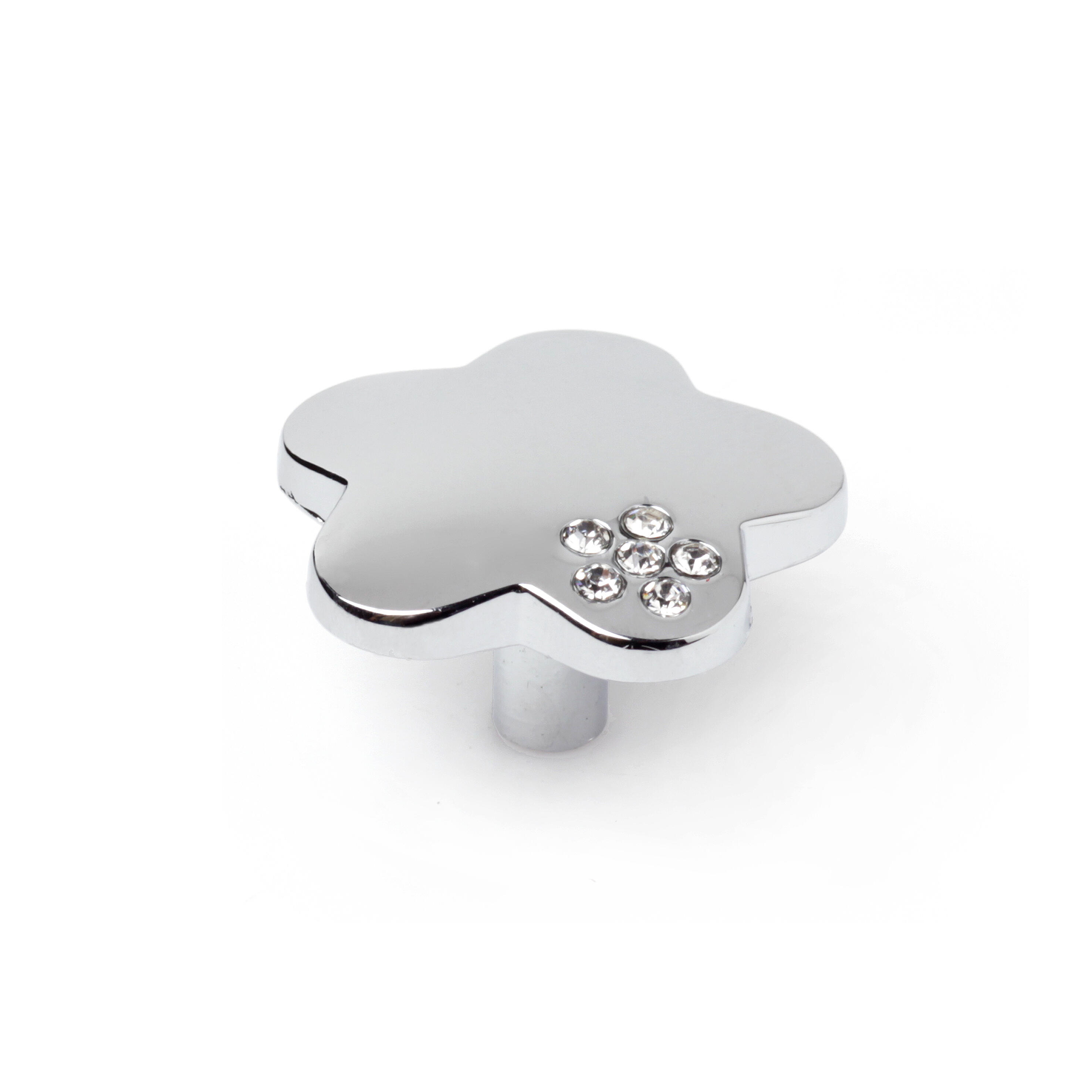 Bouton De Meuble Fleur Zamak Argent Rei H X L X P Mm Leroy