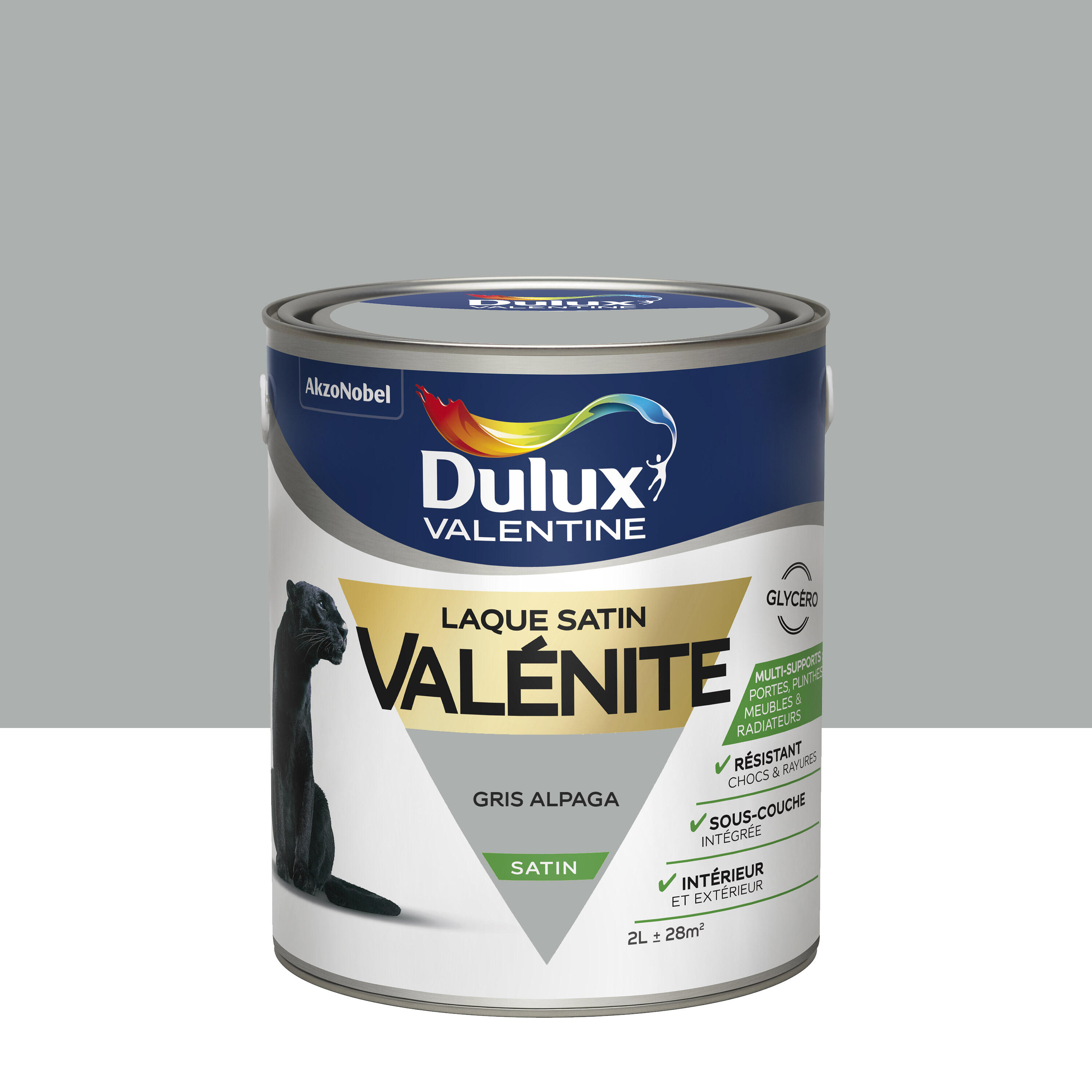 Peinture Boiserie Gris Alpaga Satin Dulux Valentine Val Nite Glyc Ro L