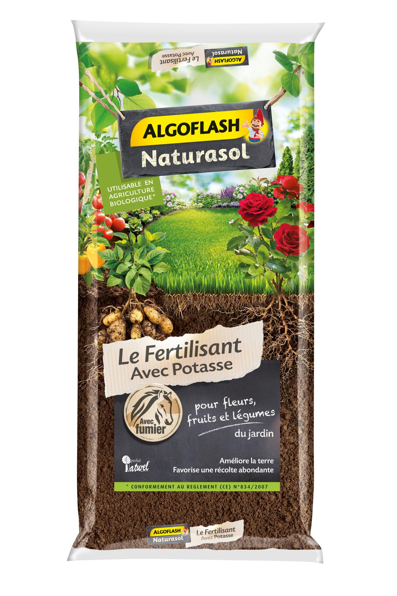 Amendement ALGOFLASH NATURASOL 20 kg 100 m² Leroy Merlin