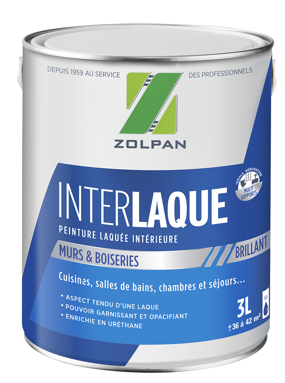 Peinture Mur Plafond Blanc Brillant Zolpan Inter Laque L Leroy Merlin