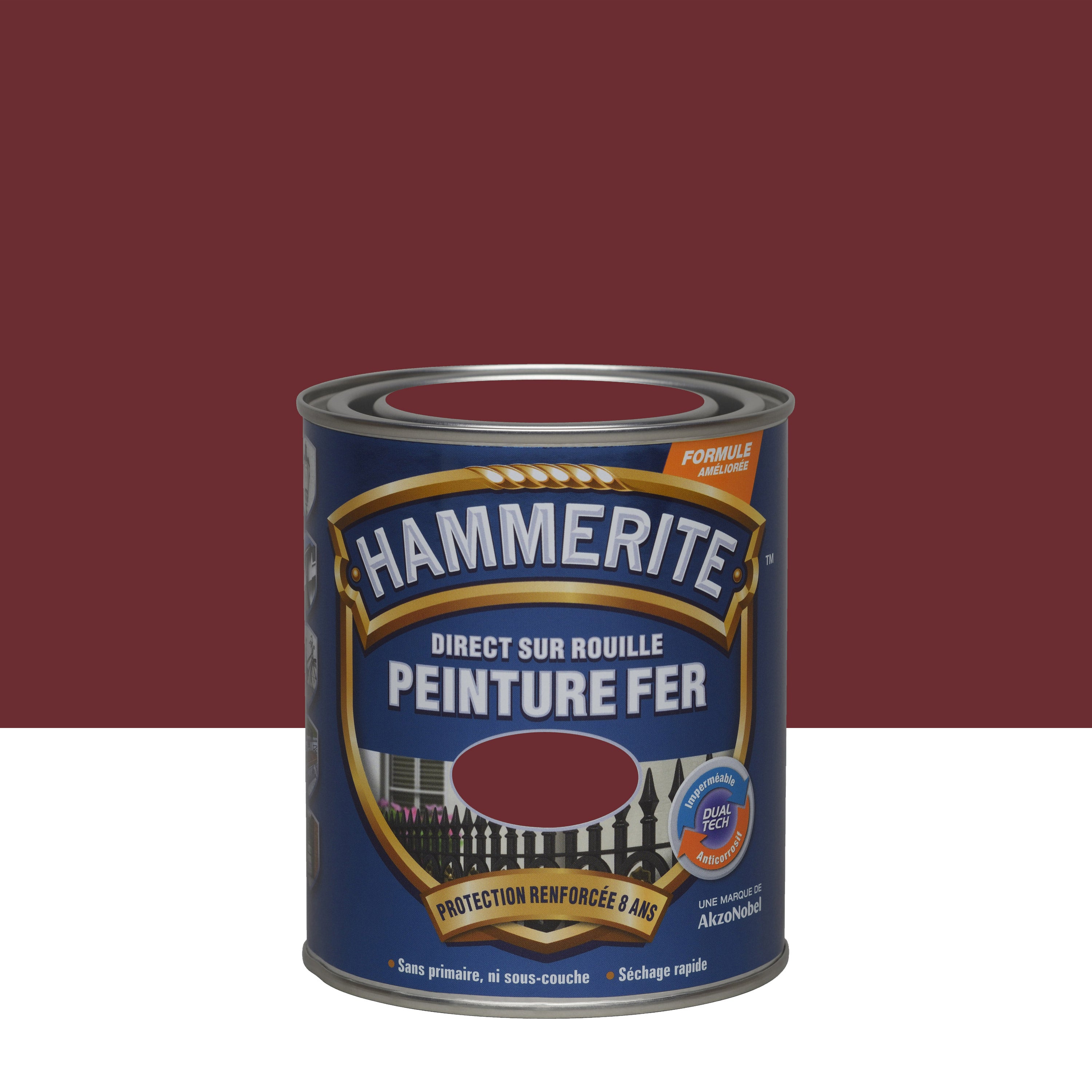 Peinture Ext Rieure Fer Hammerite Rouge Basque Brillant L Leroy