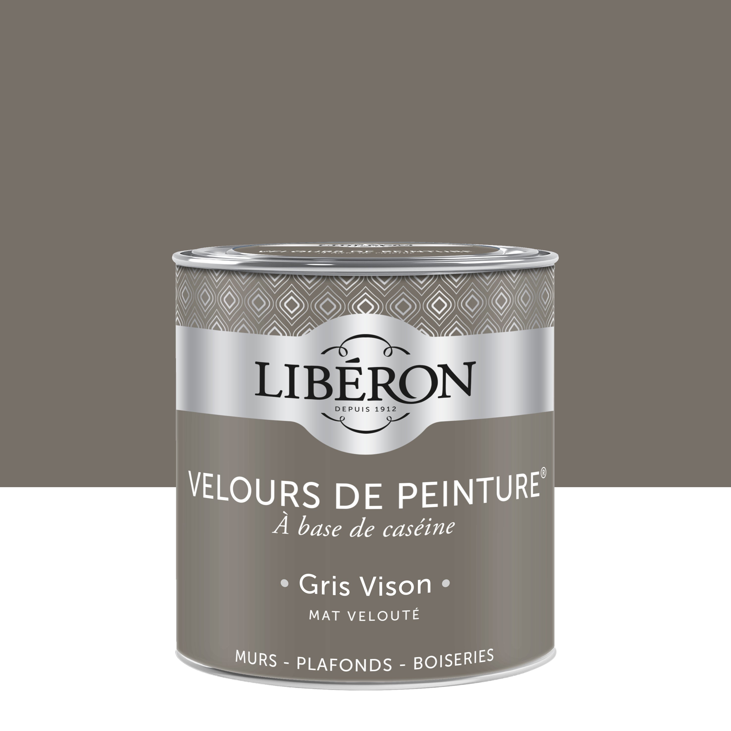 Peinture Gris Vison Mur Boiserie Radiateur Lib Ron Velours L