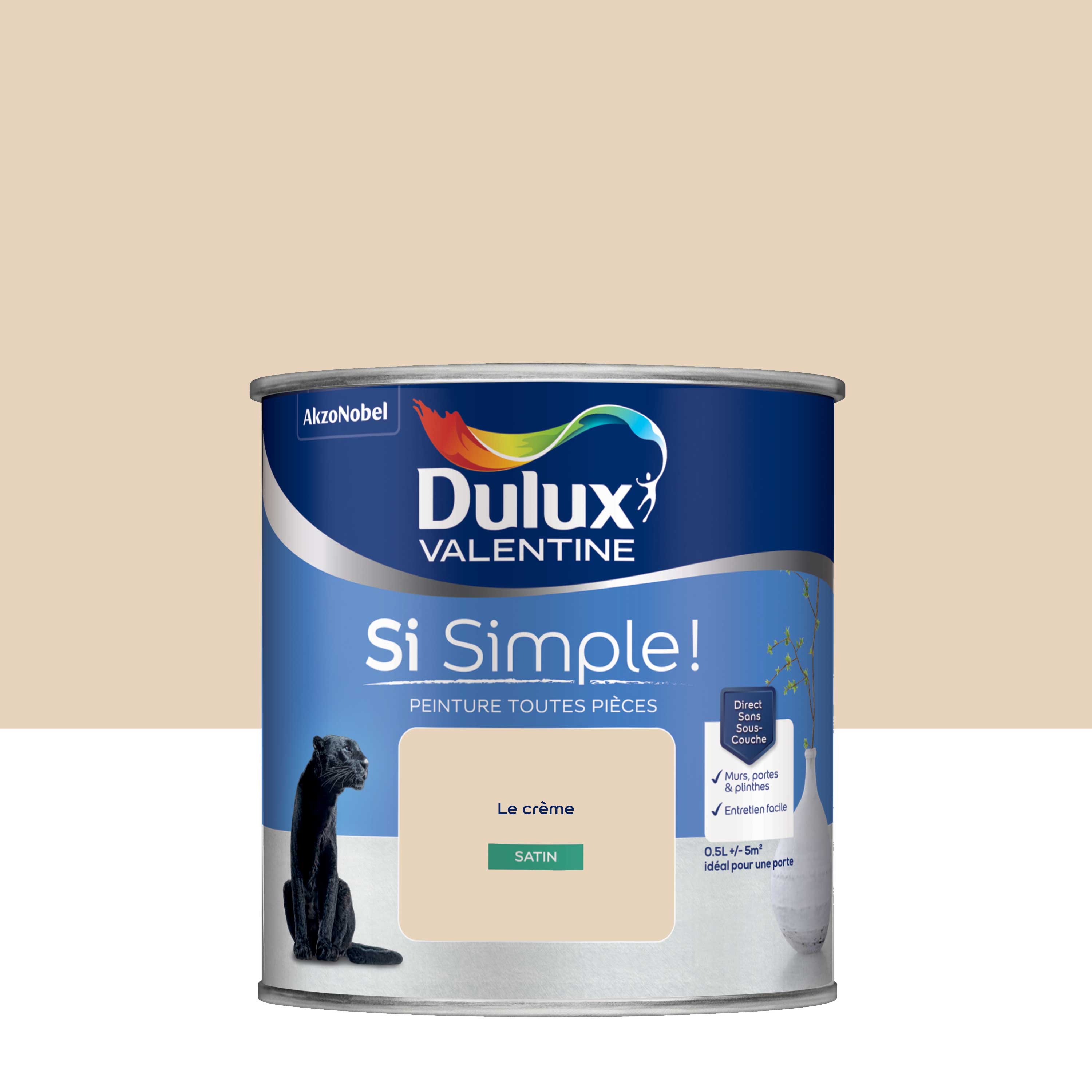 Peinture Mur Cr Me Satin Dulux Valentine Si Simple L Leroy Merlin