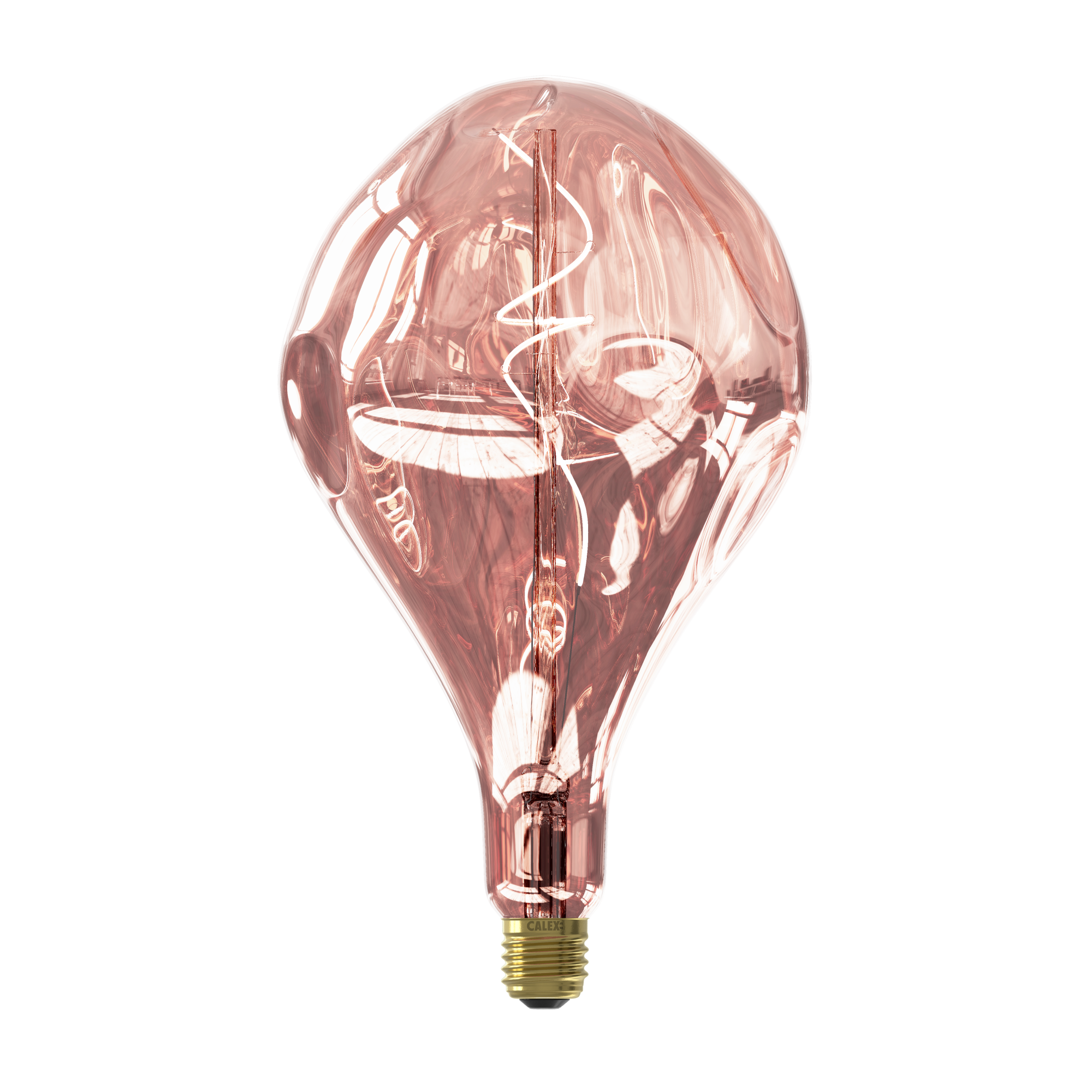 Ampoule décorative led rose poire E27 80Lm 15W blanc très chaud CALEX