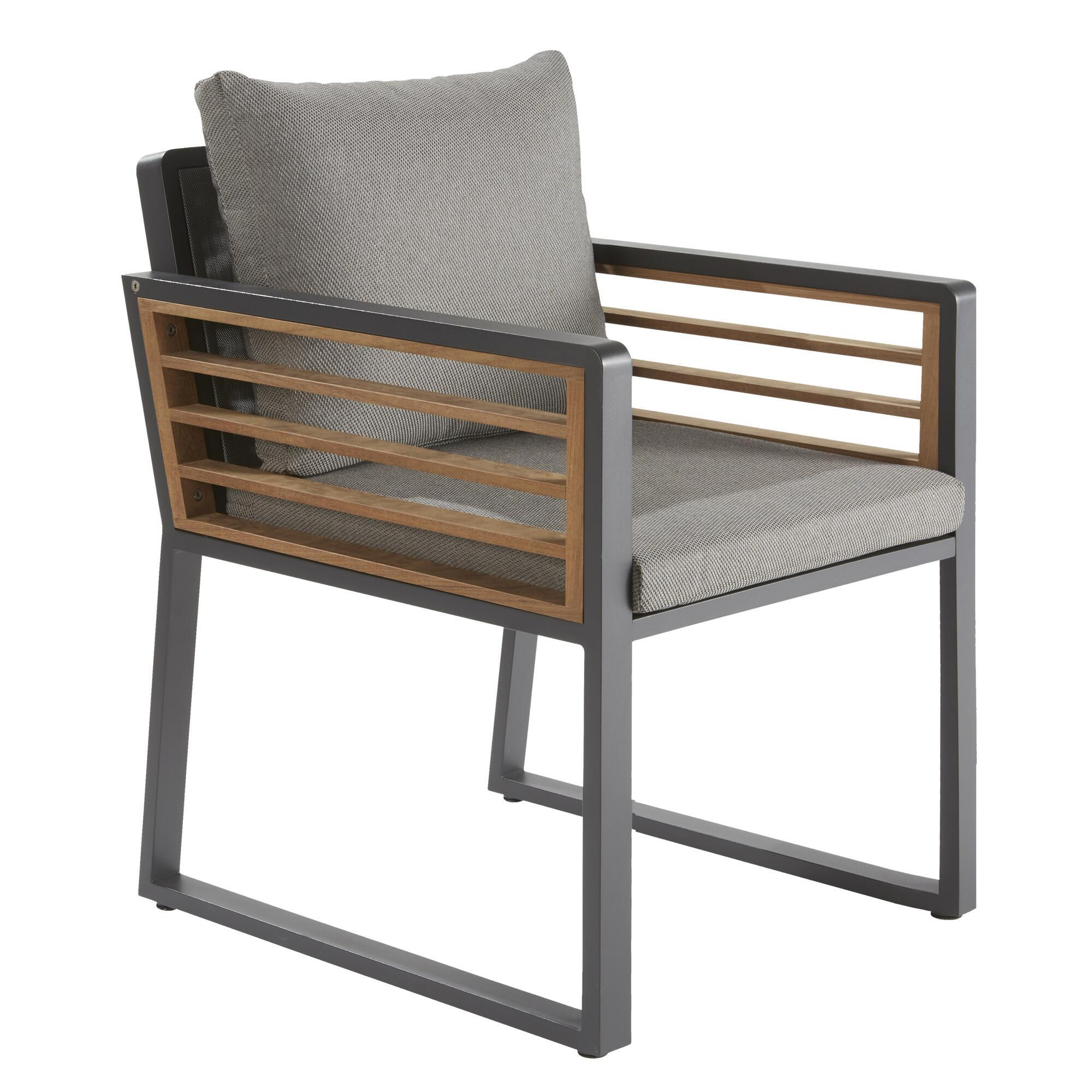 Fauteuil De Jardin NATERIAL En Aluminium Marron Leroy Merlin