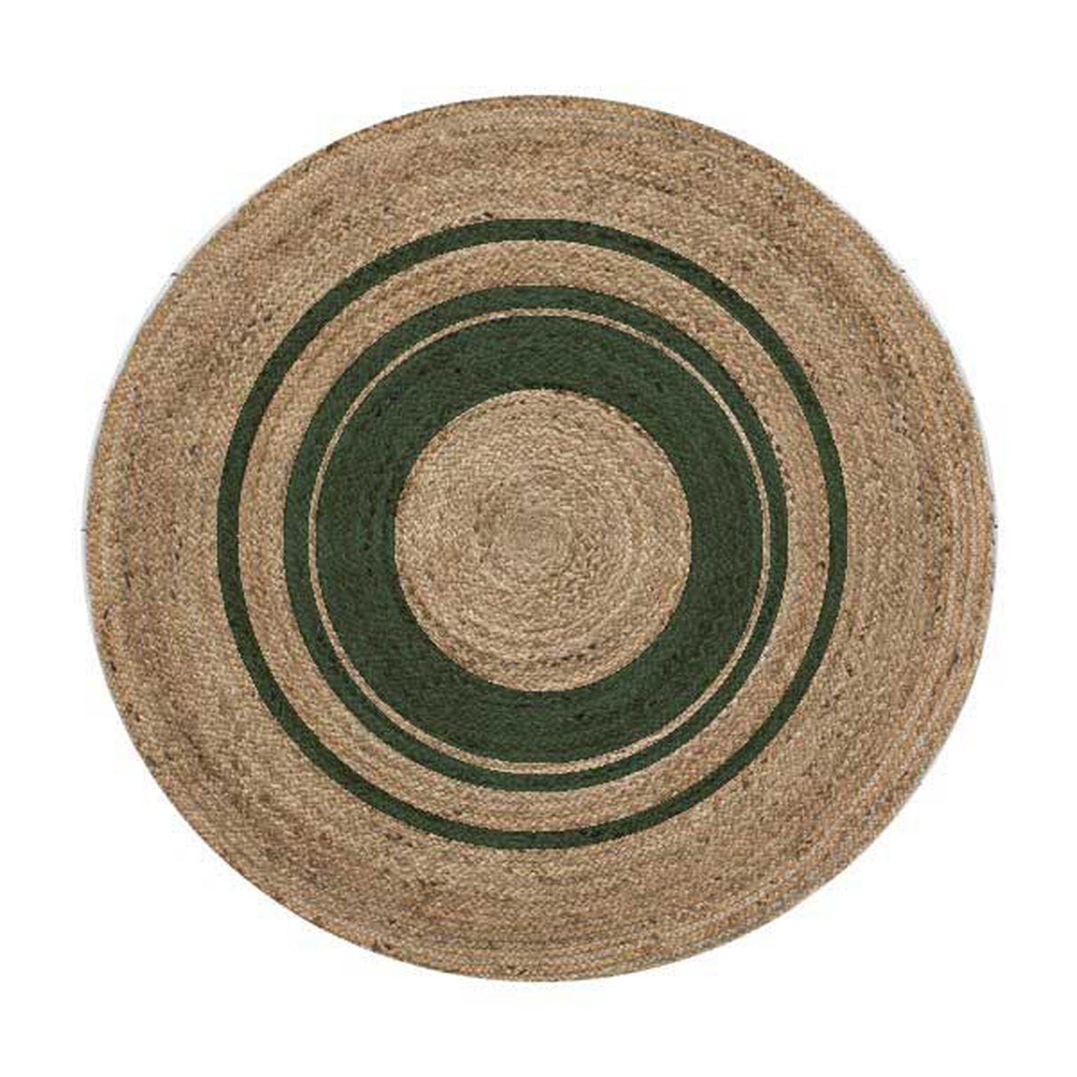 Tapis Vert Rond L X L Cm Diam Jute Dd Leroy Merlin