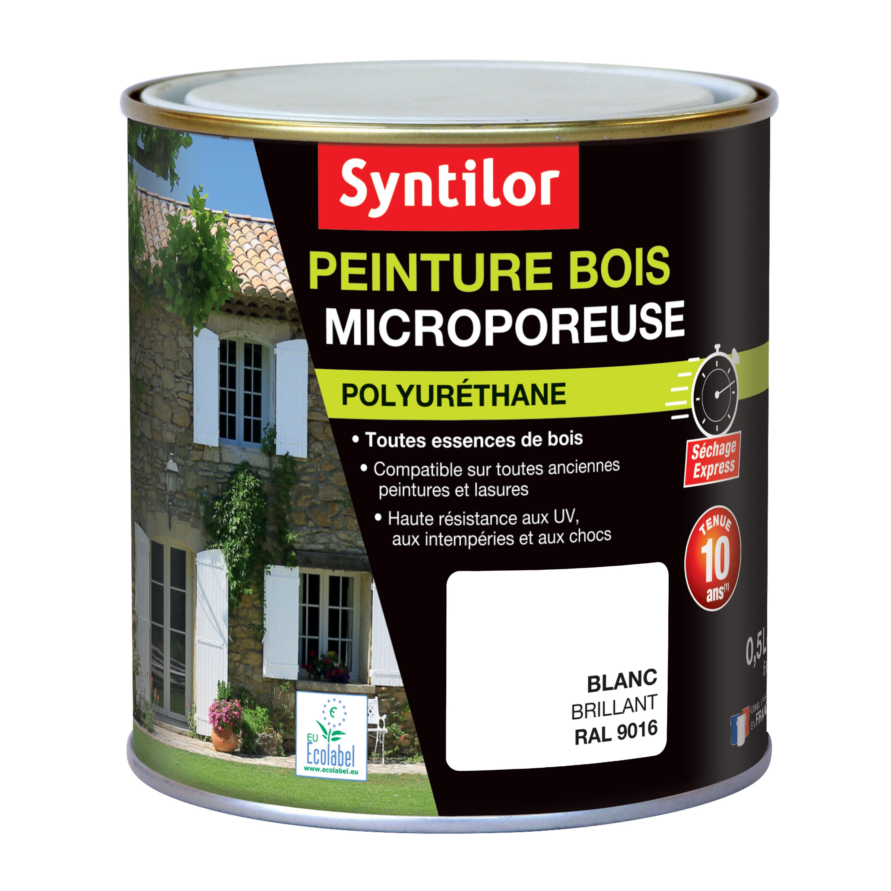 Peinture Ext Rieure Bois Syntilor Blanc Satin L Leroy Merlin