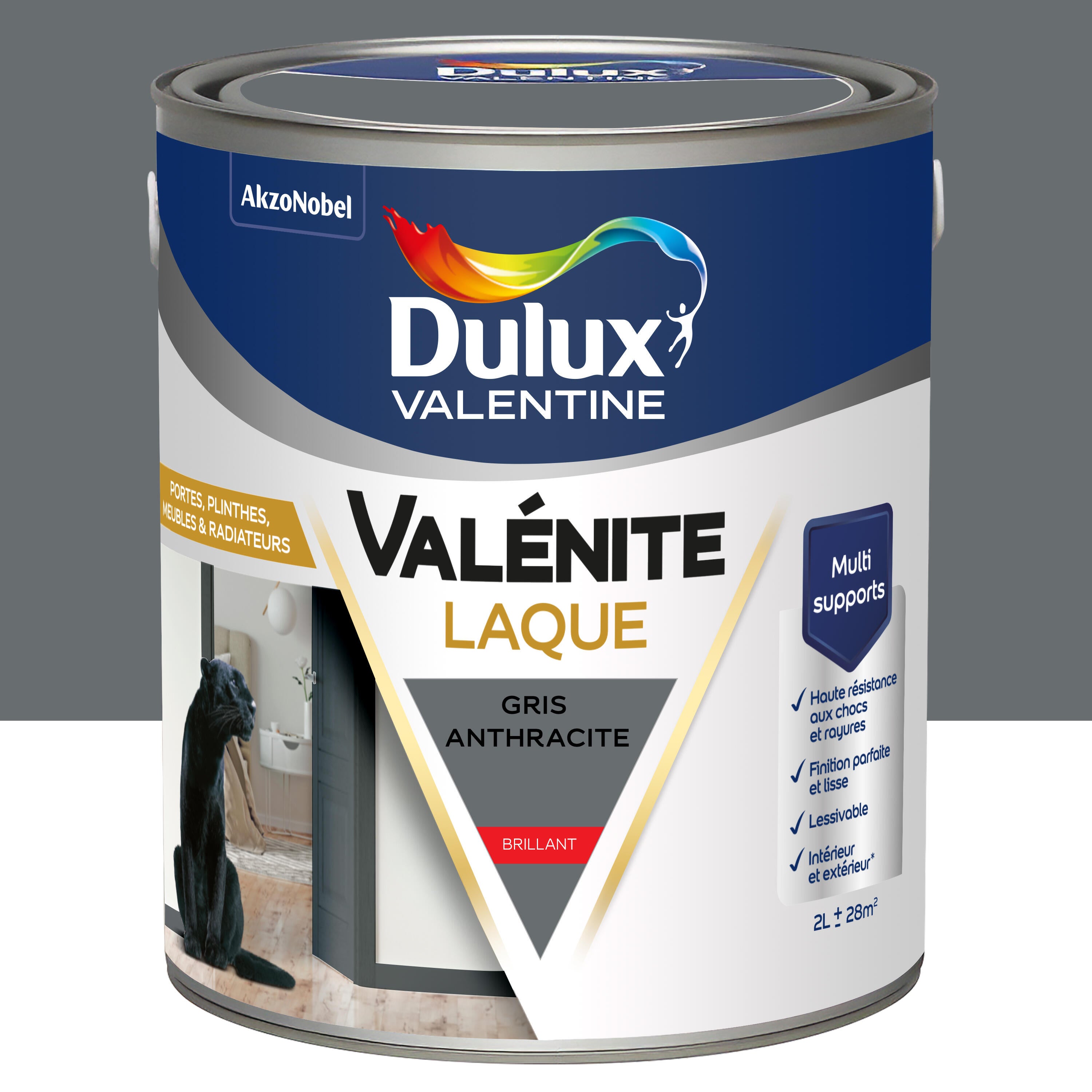 Peinture Boiserie Gris Anthracite Brillant Dulux Valentine Val Nite