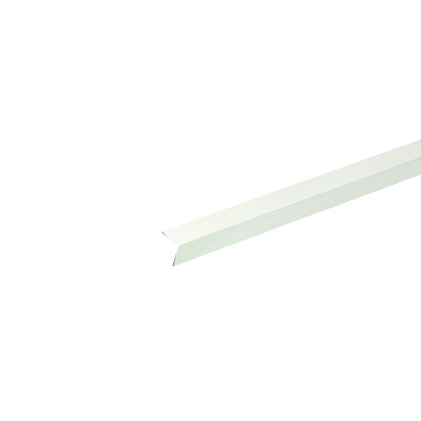 Profilo Angolare Simmetrico ARCANSAS In Pvc Bianco Lucido L 1 M 15x15