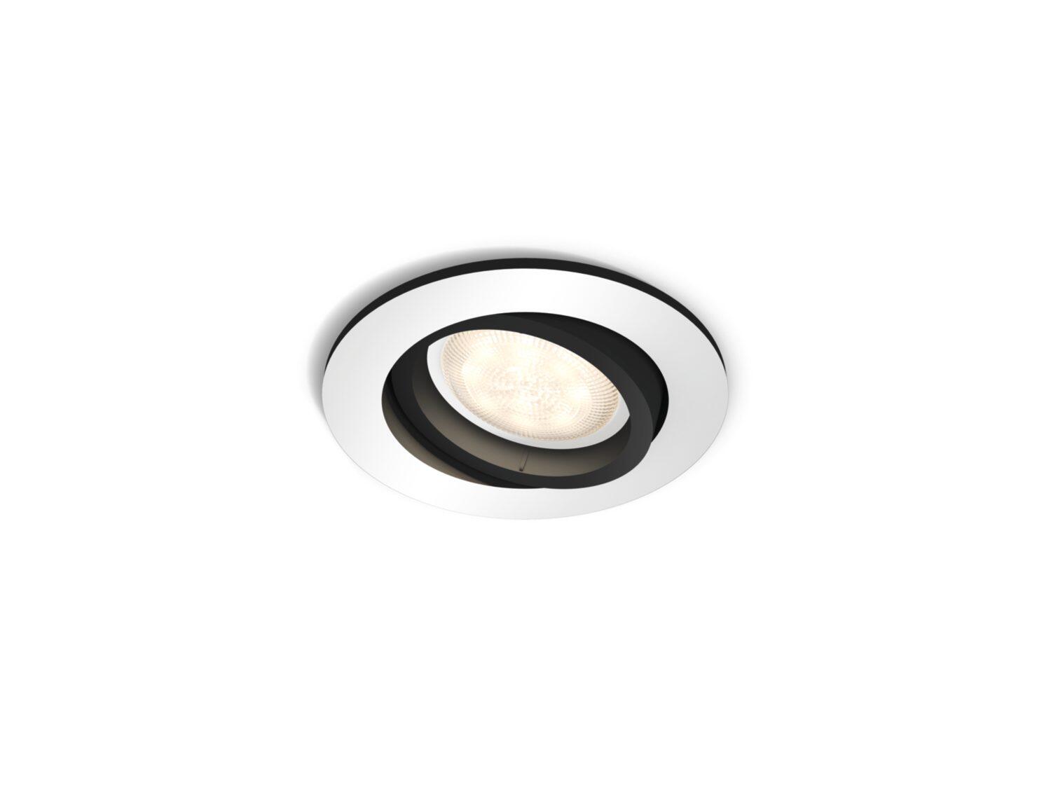 Faretto Da Incasso LED Milliskin Hue Tondo Cromo E Alluminio