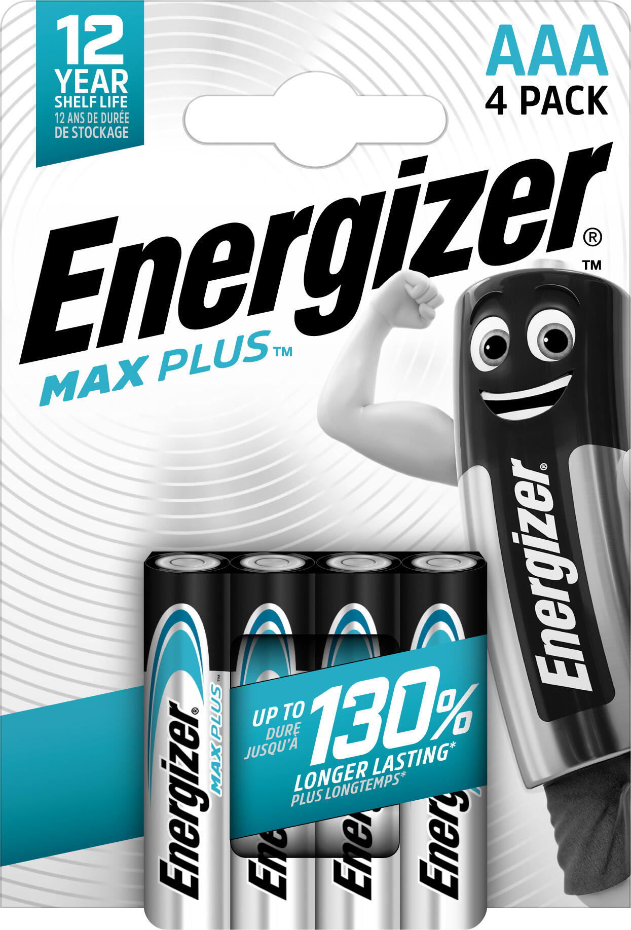 Pila Alcalina LR03 AAA ENERGIZER MAX PLUS AAA CHP4 4 Batterie Leroy