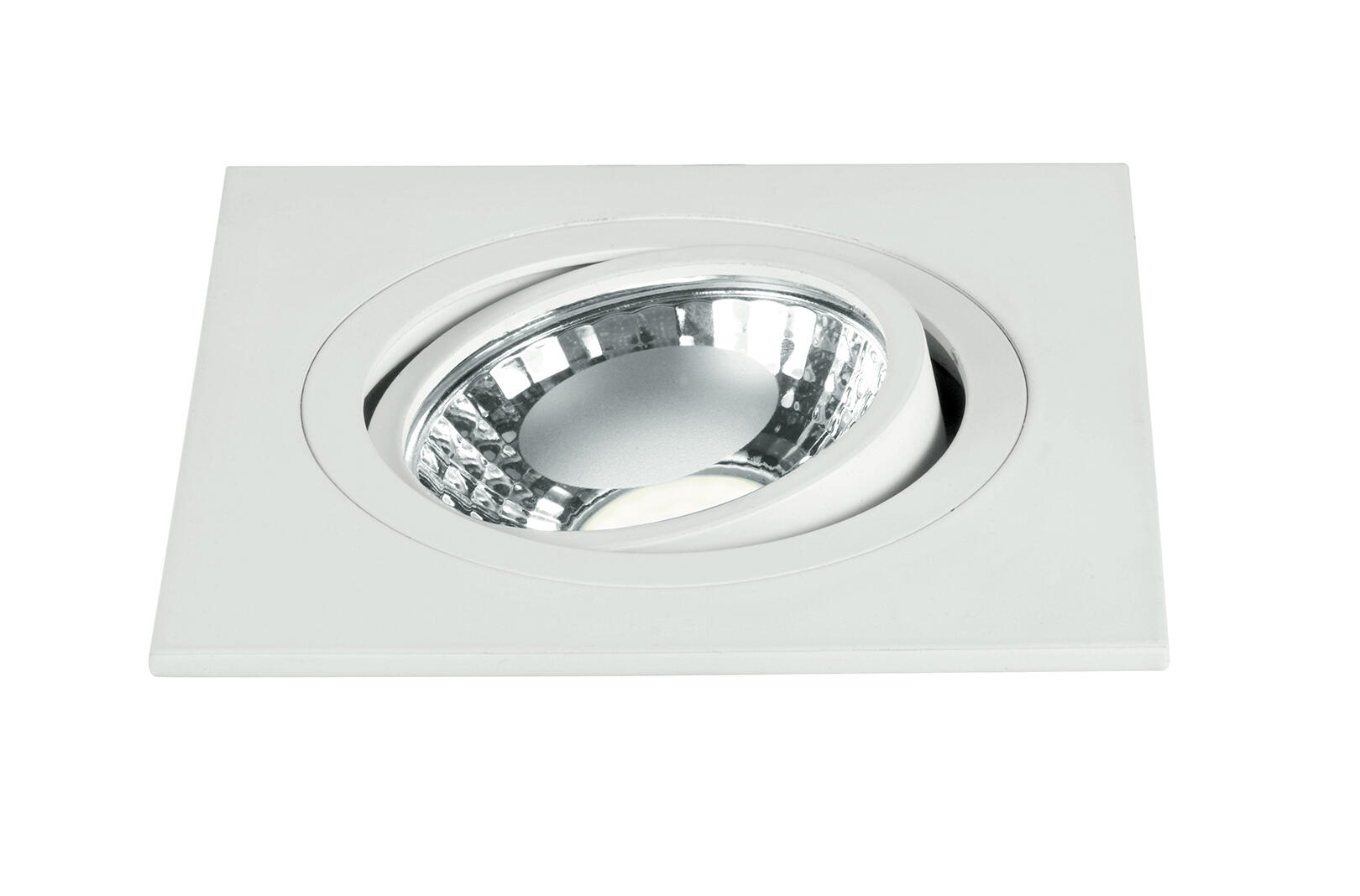 Faretto Da Incasso Led Orione Quadrato Bianco Orientabile Foro Incasso