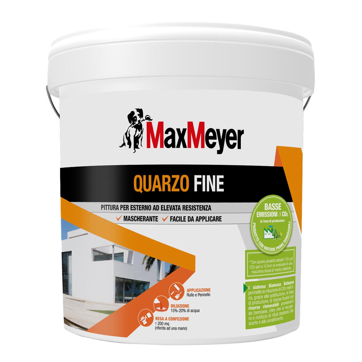 Pittura Al Quarzo MAXMEYER QUARZO FINE BMB Bianco Opaco 14 L Leroy