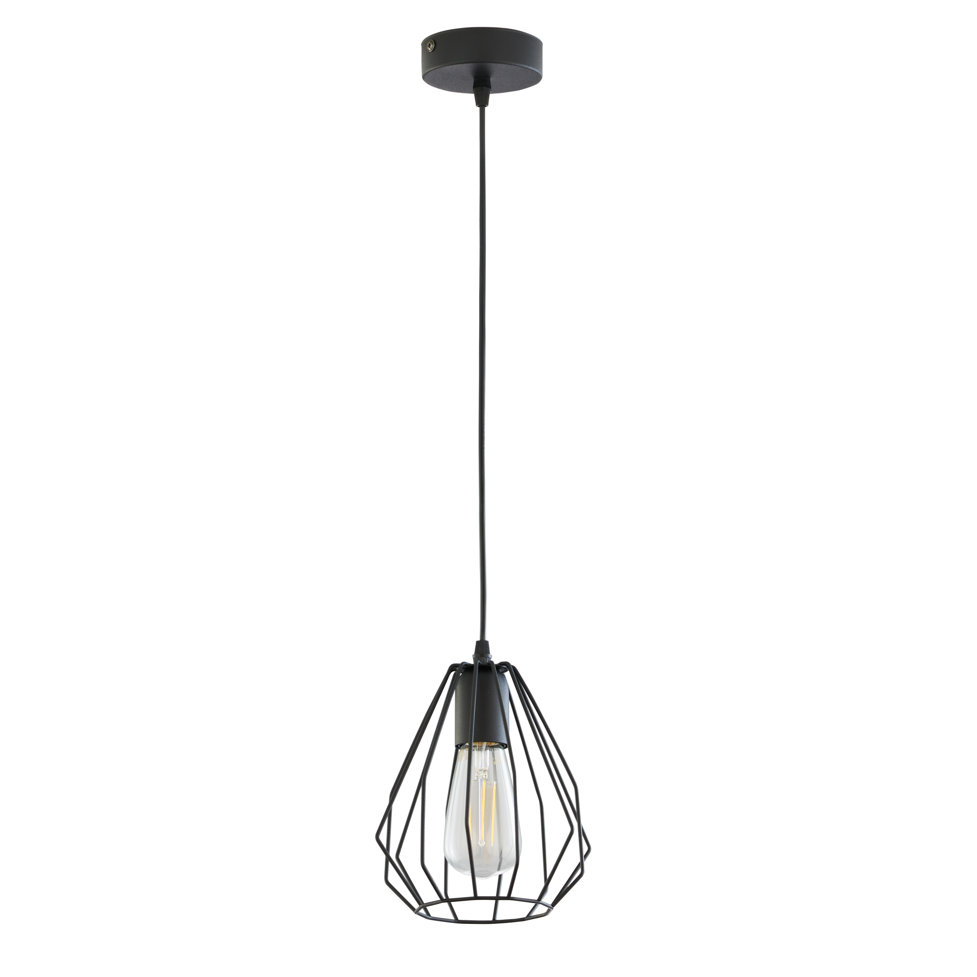 Lampa wisząca BRYLANT BLACK czarna E27 TK LIGHTING Leroy Merlin