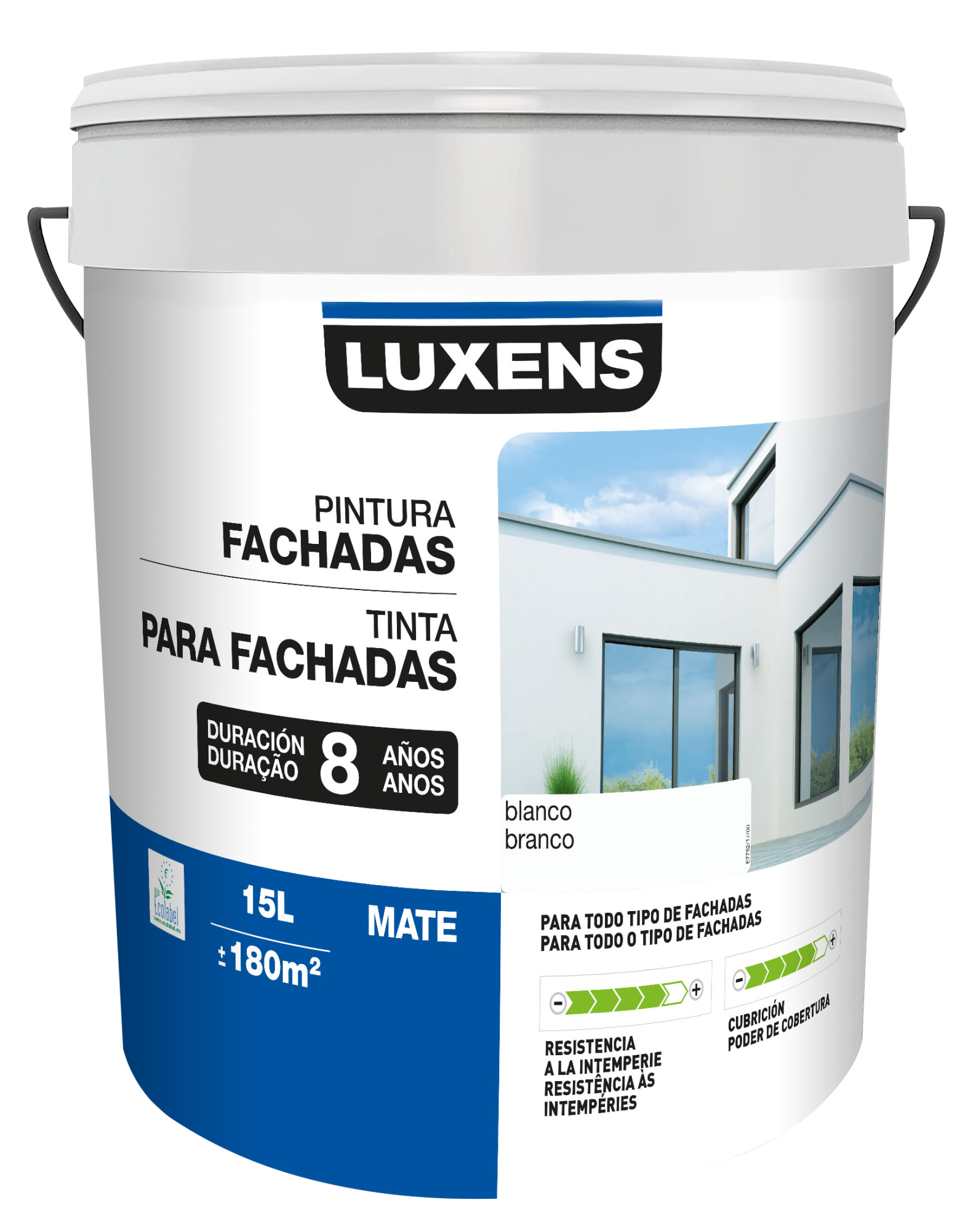 Tinta Exterior Luxens Mate Anos L Branco Leroy Merlin