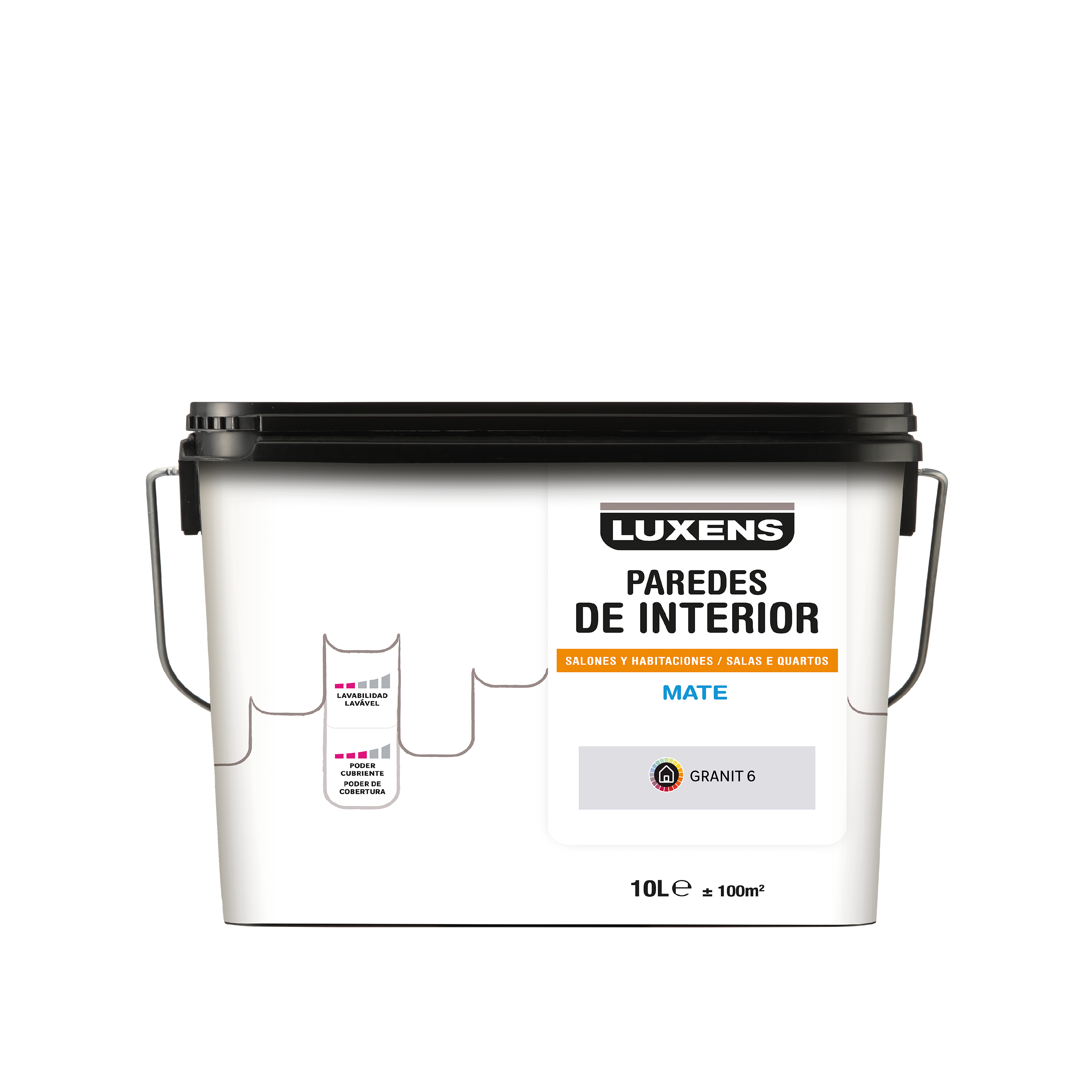 Tinta Decorativa LUXENS BASIC GRANIT 6 MATE 10L Leroy Merlin