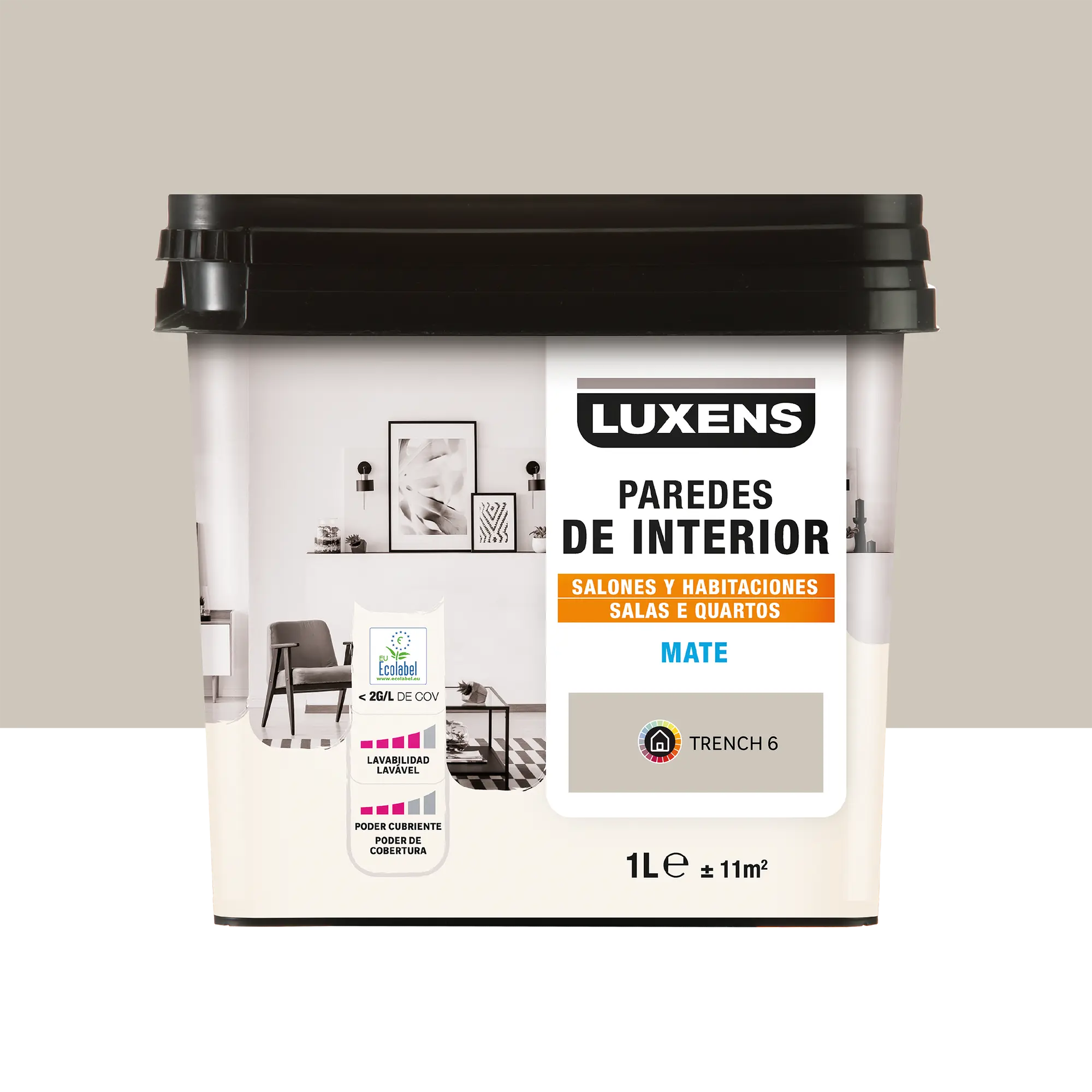 Tinta De Interior Decorativa Mate Luxens L Trench Leroy Merlin