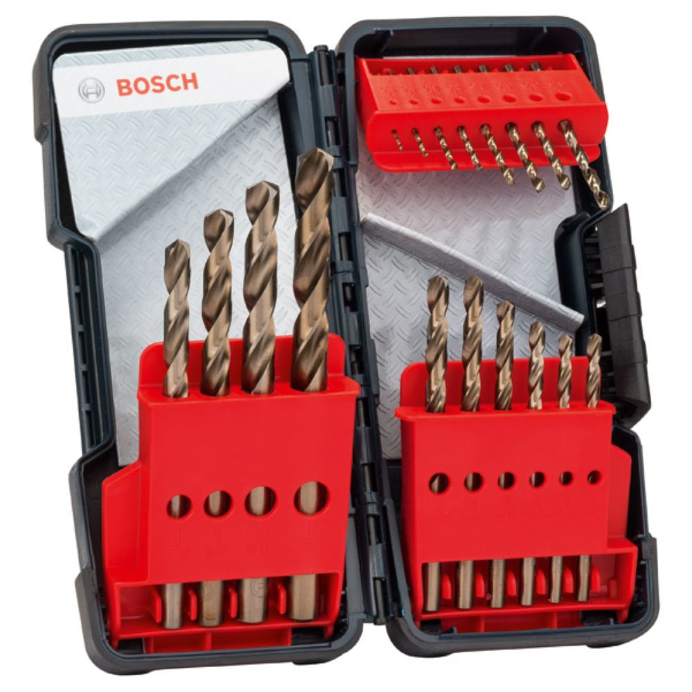 Bosch Perceuse M Tal Bit Set Hss Co Toughbox Din Pi Ces