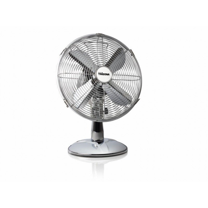 Ventilador Sobremesa Cm W V Oscilante Inox Tristar Leroy Merlin