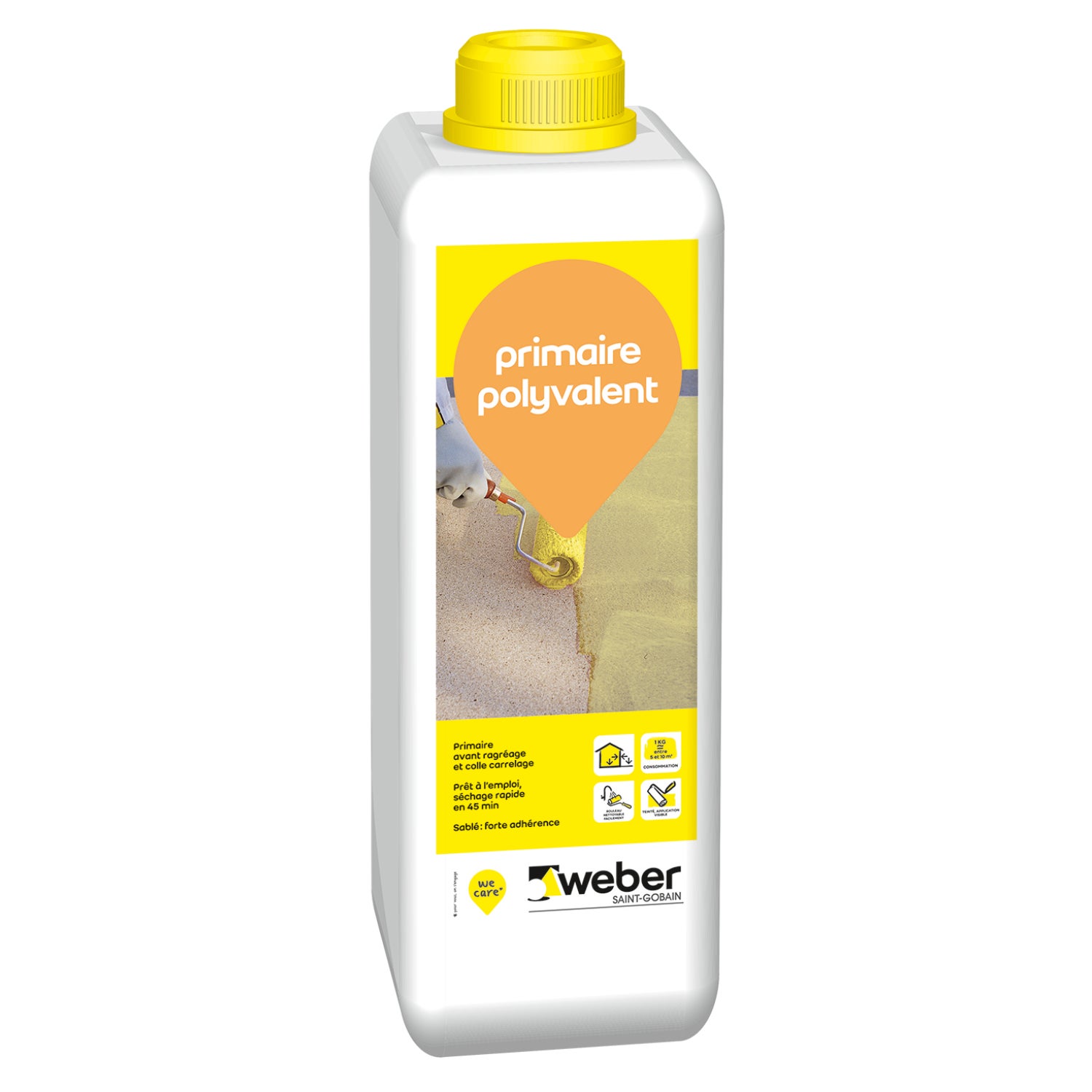 Primaire d adhérence polyvalent Weber 1 kg pour améliorer l adhérence