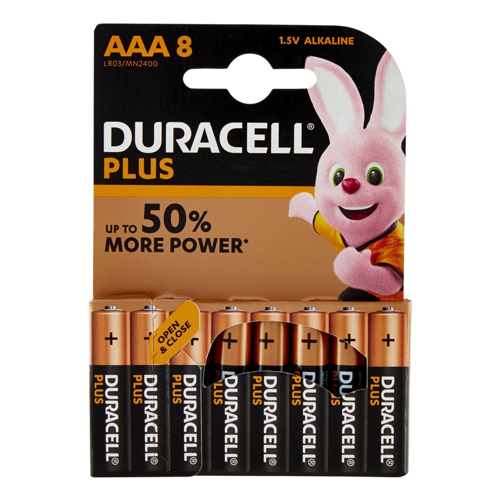 Batterie Alcaline Duracell Plus Mini Stilo AAA Confezione Da 8 Pile 1