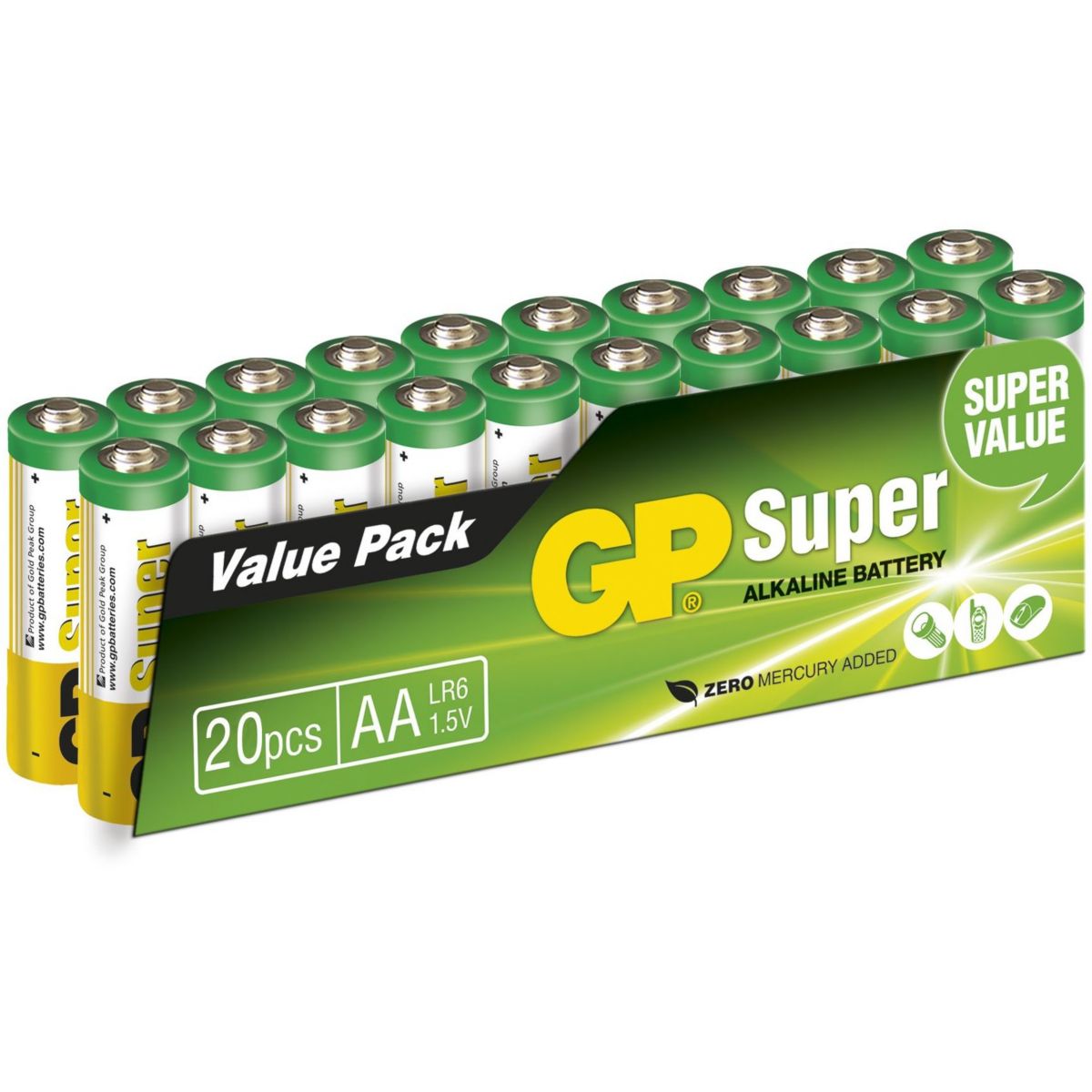 Pile Gp Pack De Piles Super Alcaline Aa Lr Leroy Merlin