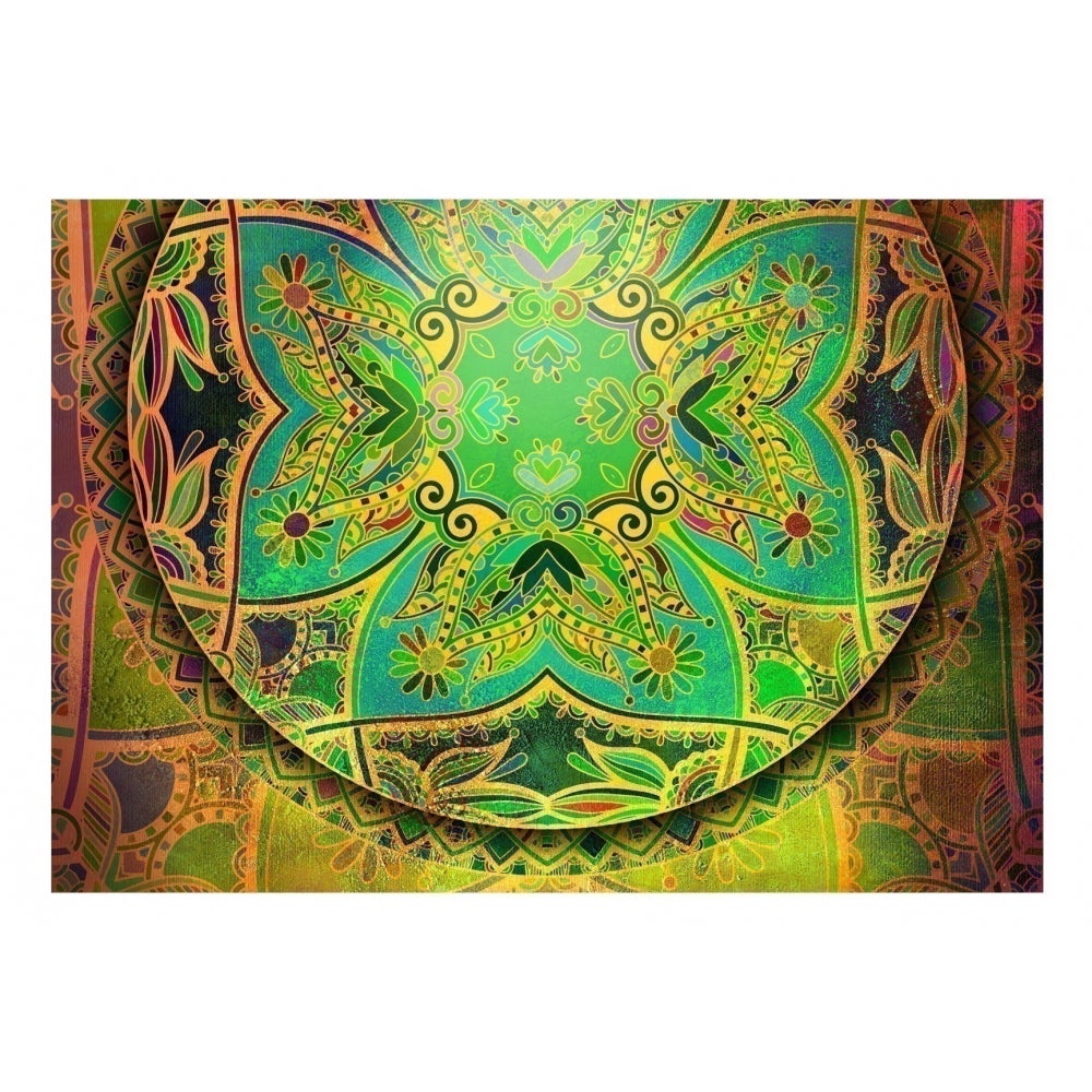 Papier Peint Mandala Emerald Fantasy 400x280 Artgeist Cm Leroy Merlin