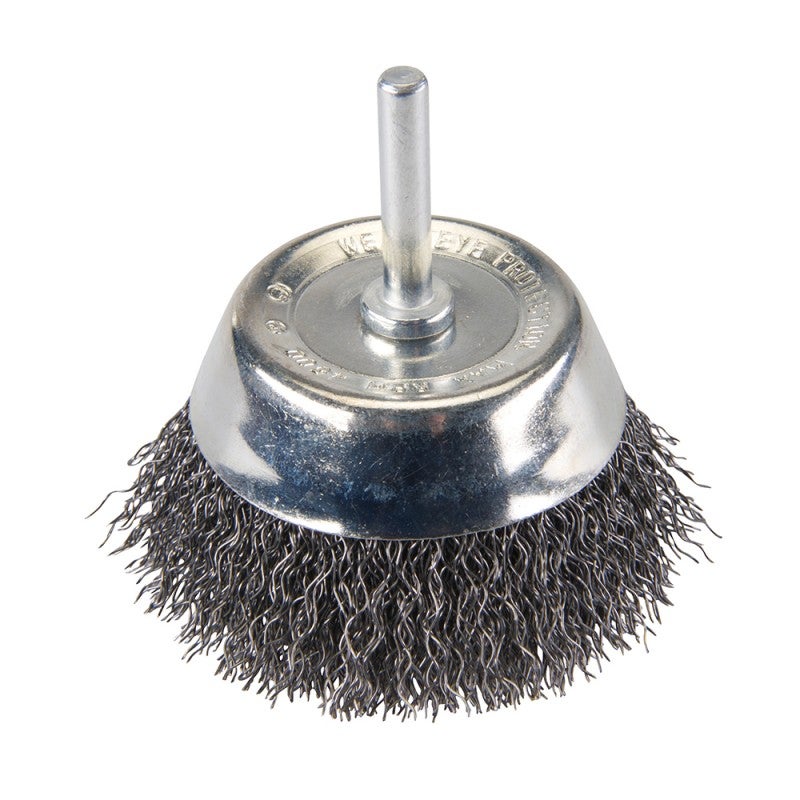 Brosse boisseau à fils d acier ondulés 75 mm Leroy Merlin