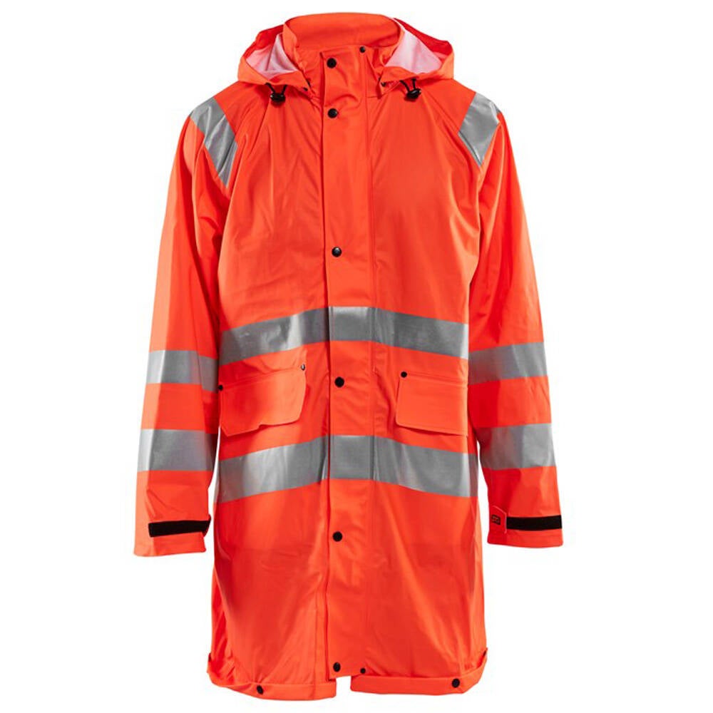 Manteau De Pluie Imperm Able Blaklader Haute Visibilit Orange Xs