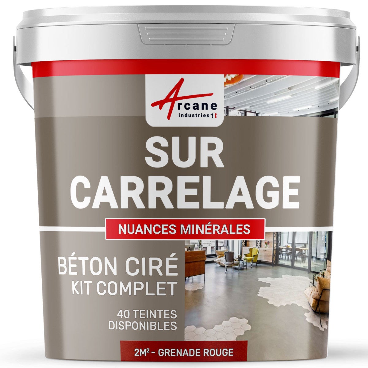 BETON CIRE CARRELAGE POUR SOLS ET MURS KIT BETON CIRE SUR CARRELAGE