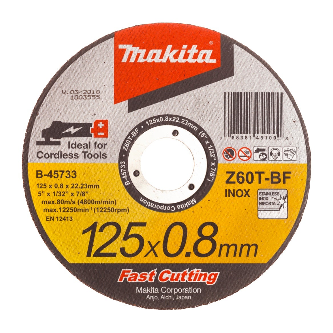 Makita Disques Tron Onner M Tal Et Inox Pour Meuleuses Sans Fil Fast