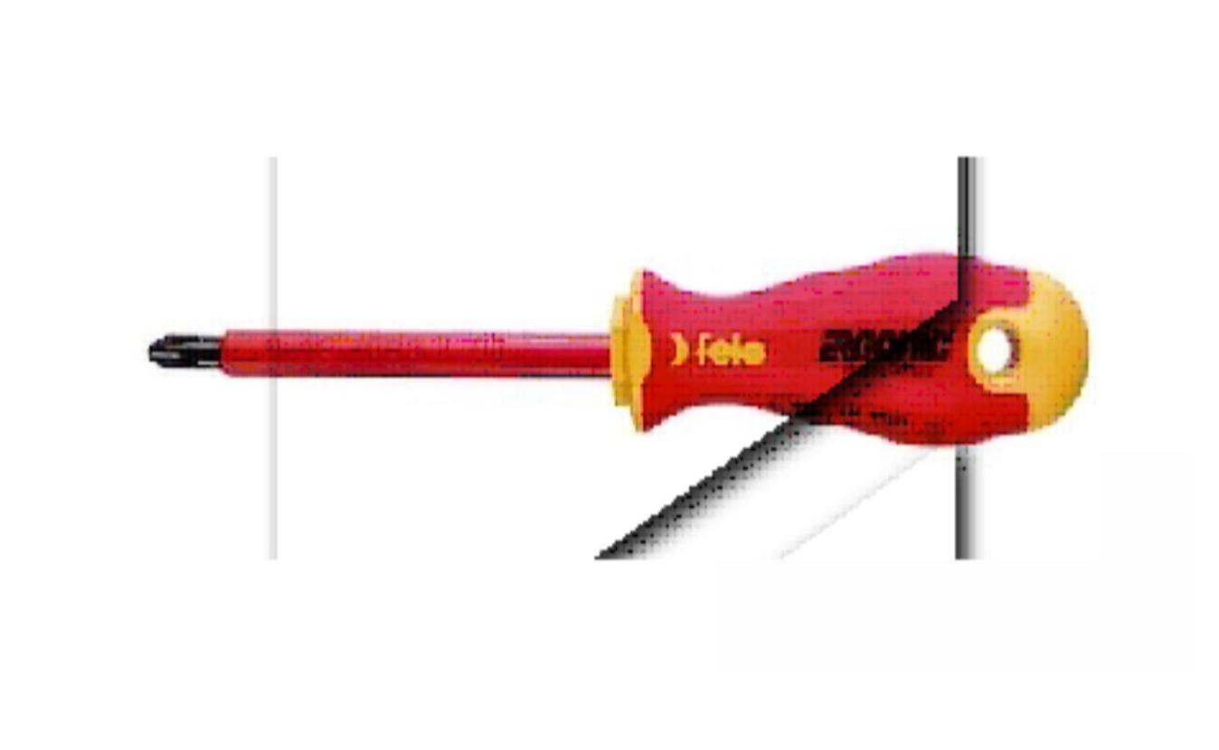 Felo 41400190 Destornillador Aislado VDE Felo Ergonic PH0x60 Mm