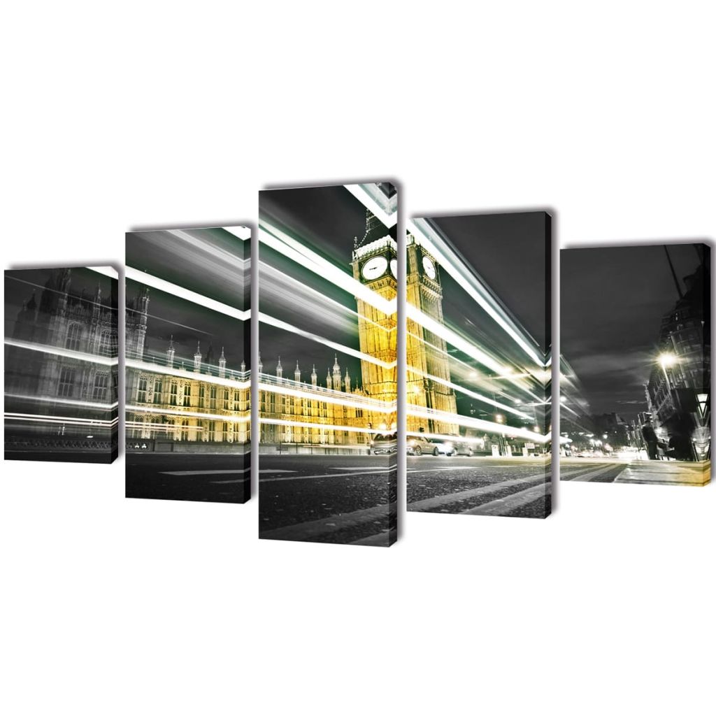 VidaXL Set Stampa Su Tela Da Muro Londra Big Ben 100 X 50 Cm Leroy Merlin