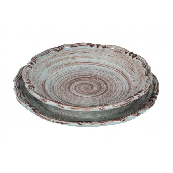 SET DI PIATTI IN CERAMICA DI BASSANO L51XPR51XH9 CM MADE IN ITALY