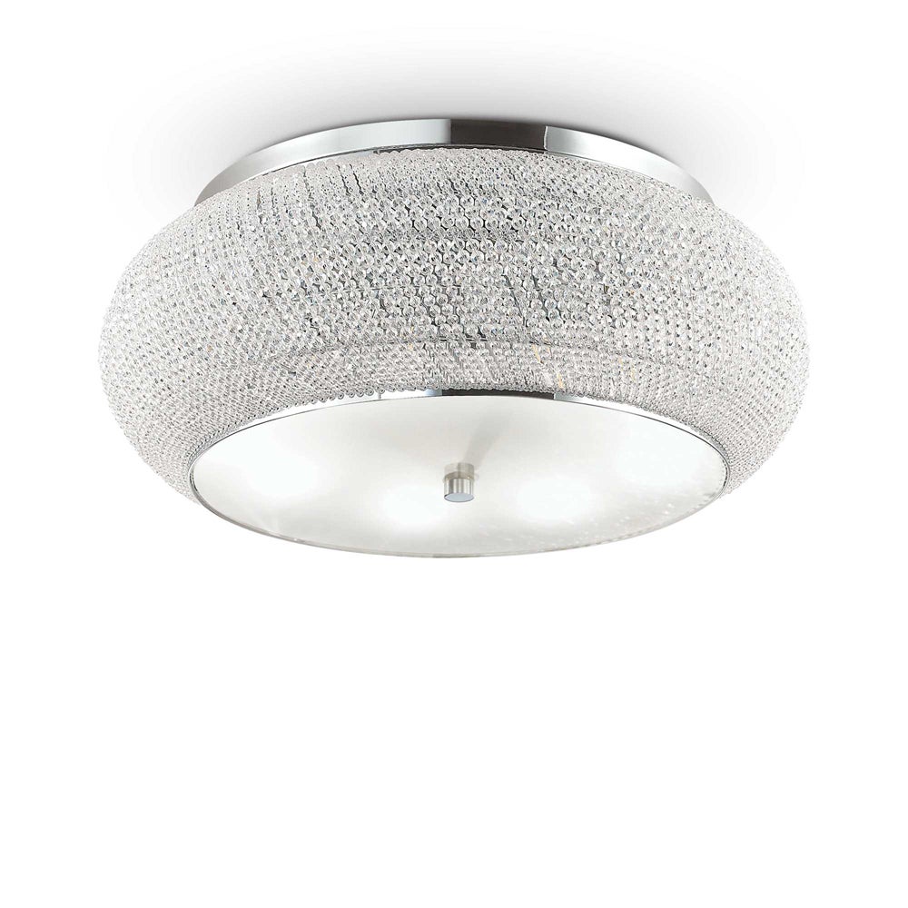 Plafoniera Pasha Cromo Ideal Lux Luci Leroy Merlin