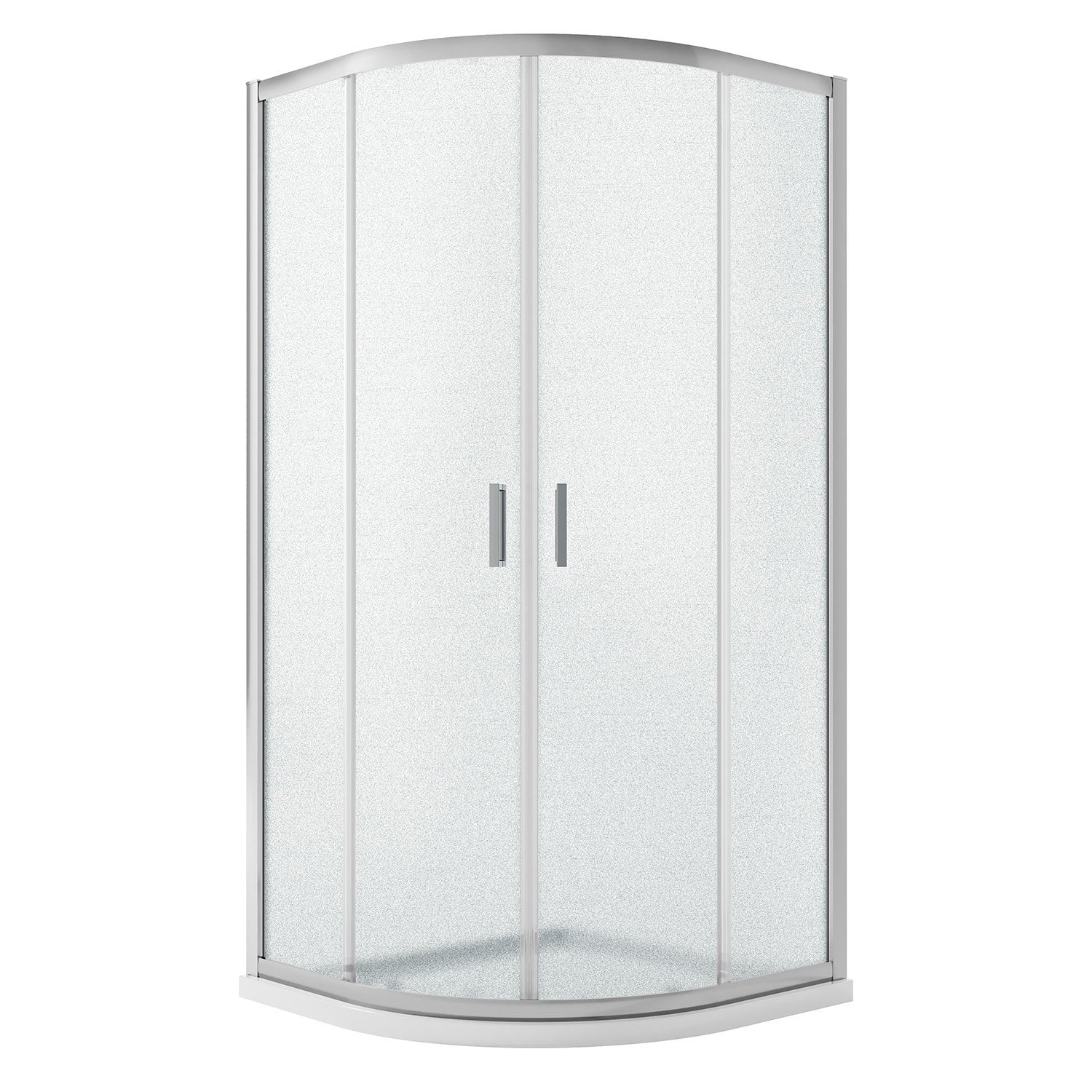 Cabine Paroi Douche Demi Circulaire 90x90 H185 Opaque 6mm Mod Ready