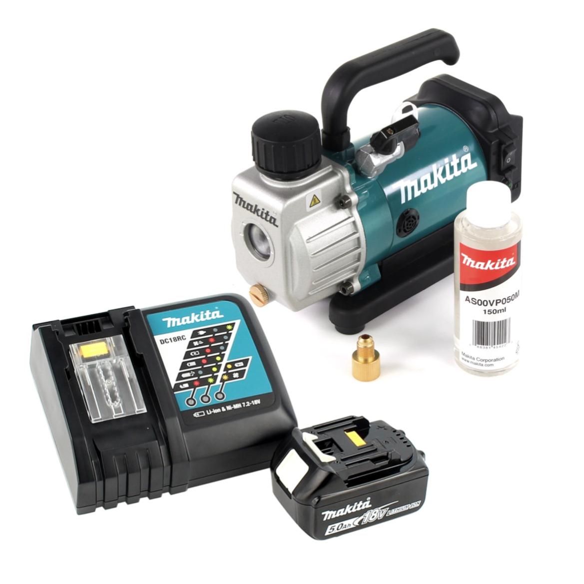 Makita DVP 180 RT1 Pompe à vide sans fil 18 V 1x Batterie BL 1850 5 0