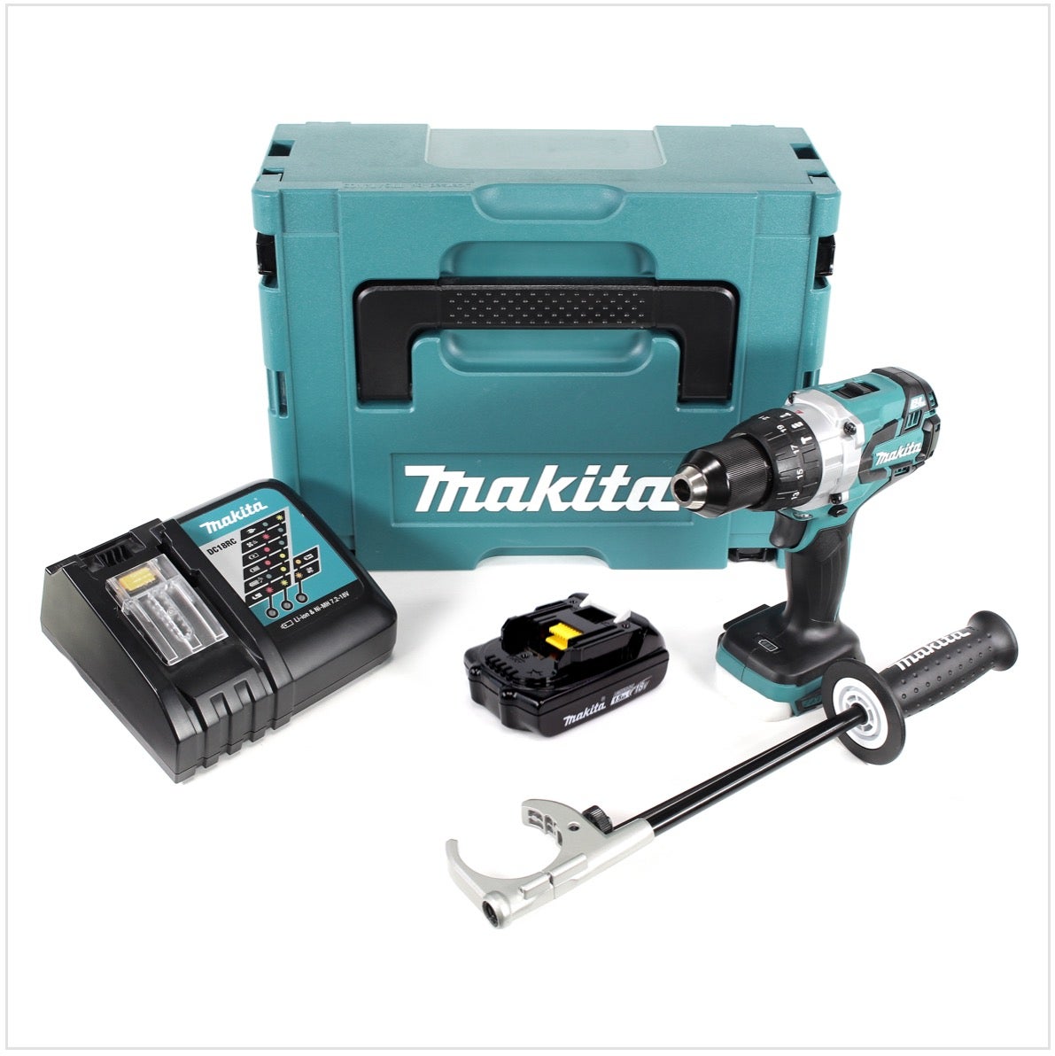 Makita Dhp Kit Y J D Perceuse Visseuse Percussion Sans Fil Avec