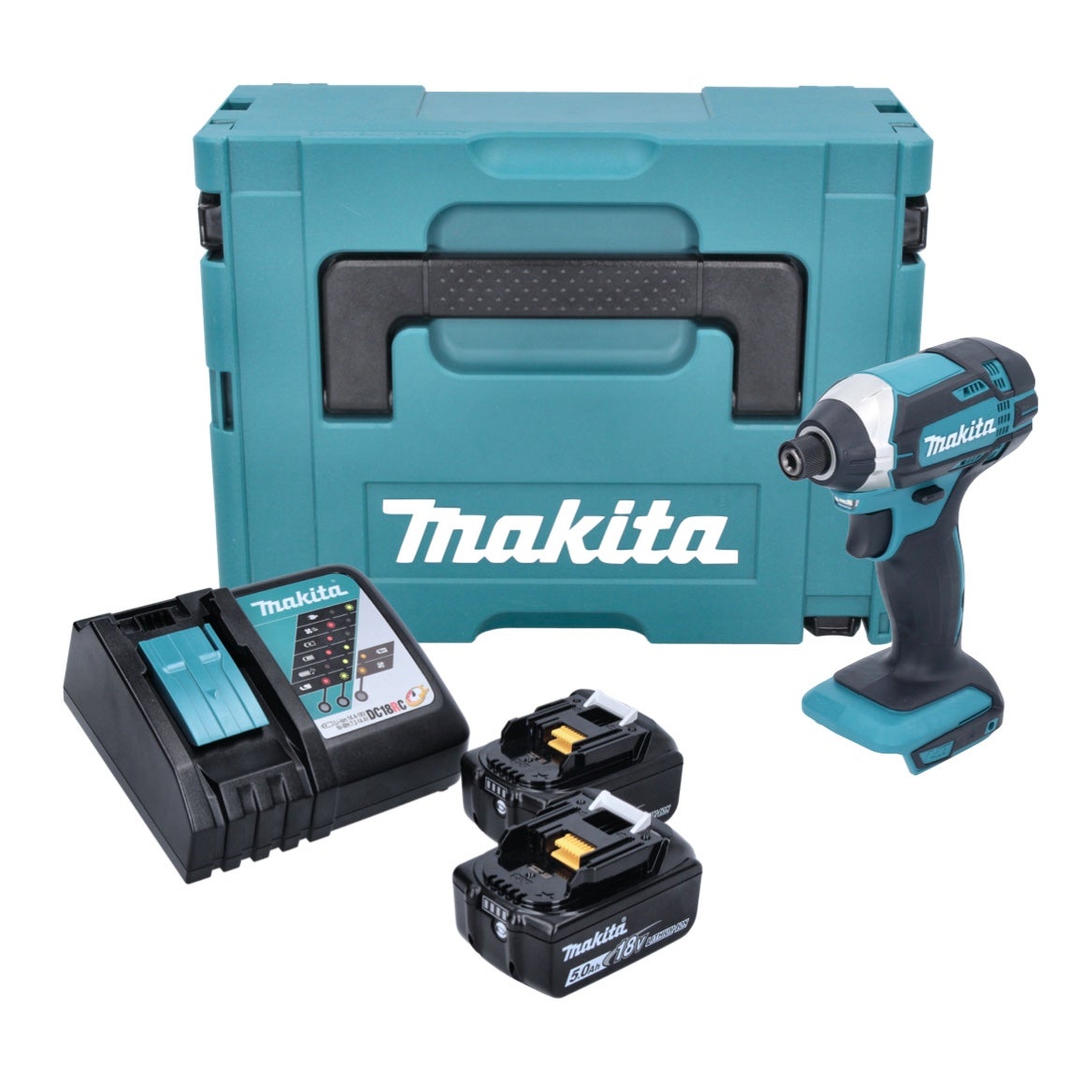 Makita DTD 152 RTJ 18V Li Ion Visseuse à chocs sans fil avec boîtier