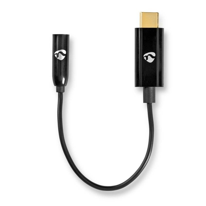 NEDIS Adaptateur USB C USB C Mâle vers 3 5 mm Femelle 0 15 m Noir