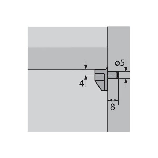 Taquet Safety Blanc Hettich Leroy Merlin