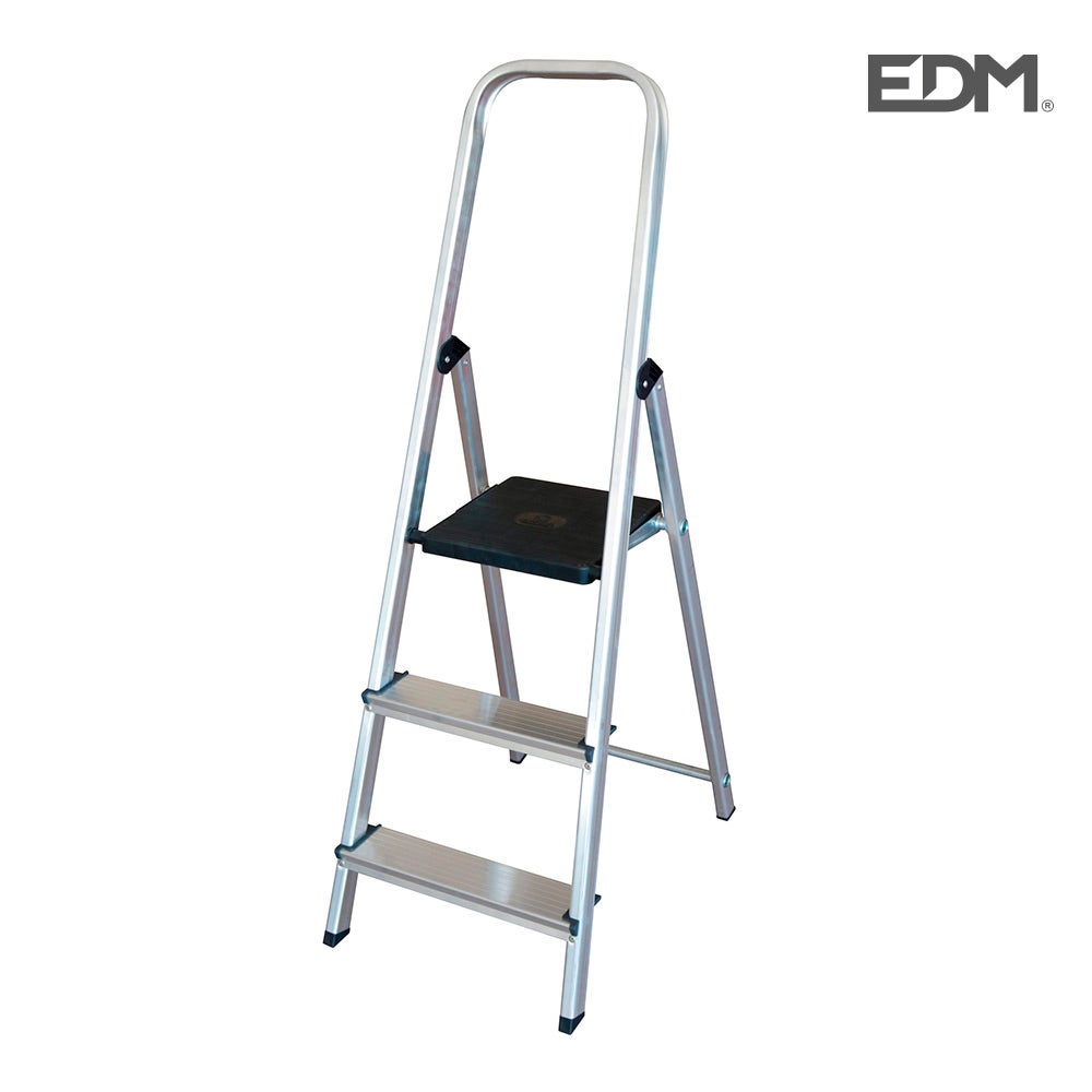 Escalera Domestica Aluminio 3 Pelda Os Edm Leroy Merlin