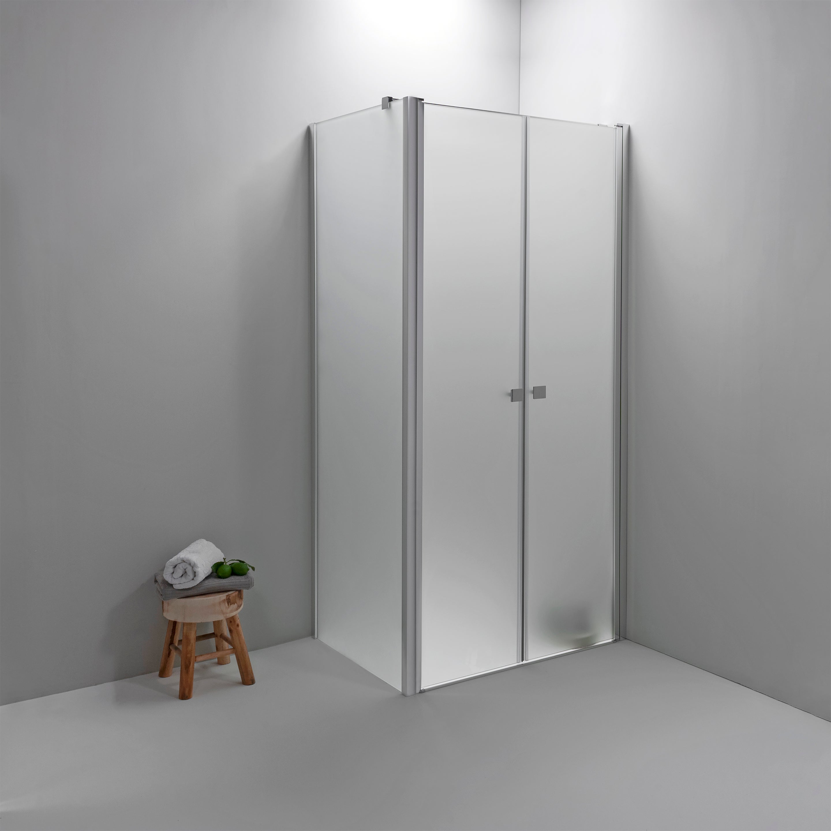 Cabina Box Doccia Angolare Elite 70 X 100 Cm Apertura Saloon Con Lato