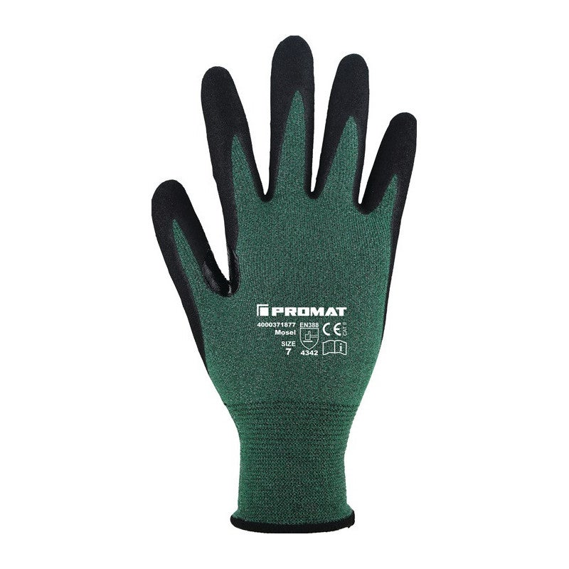 Gant De Protection Contre Les Coupures Mosel Taille 8 Vert Noir EN 388