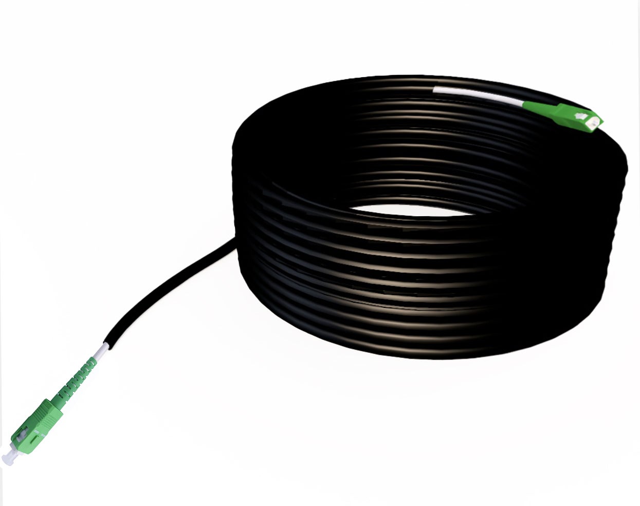 Elfcam Cable A Fibre Optique Pour Exterieur Simplex Monomode Sc Apc