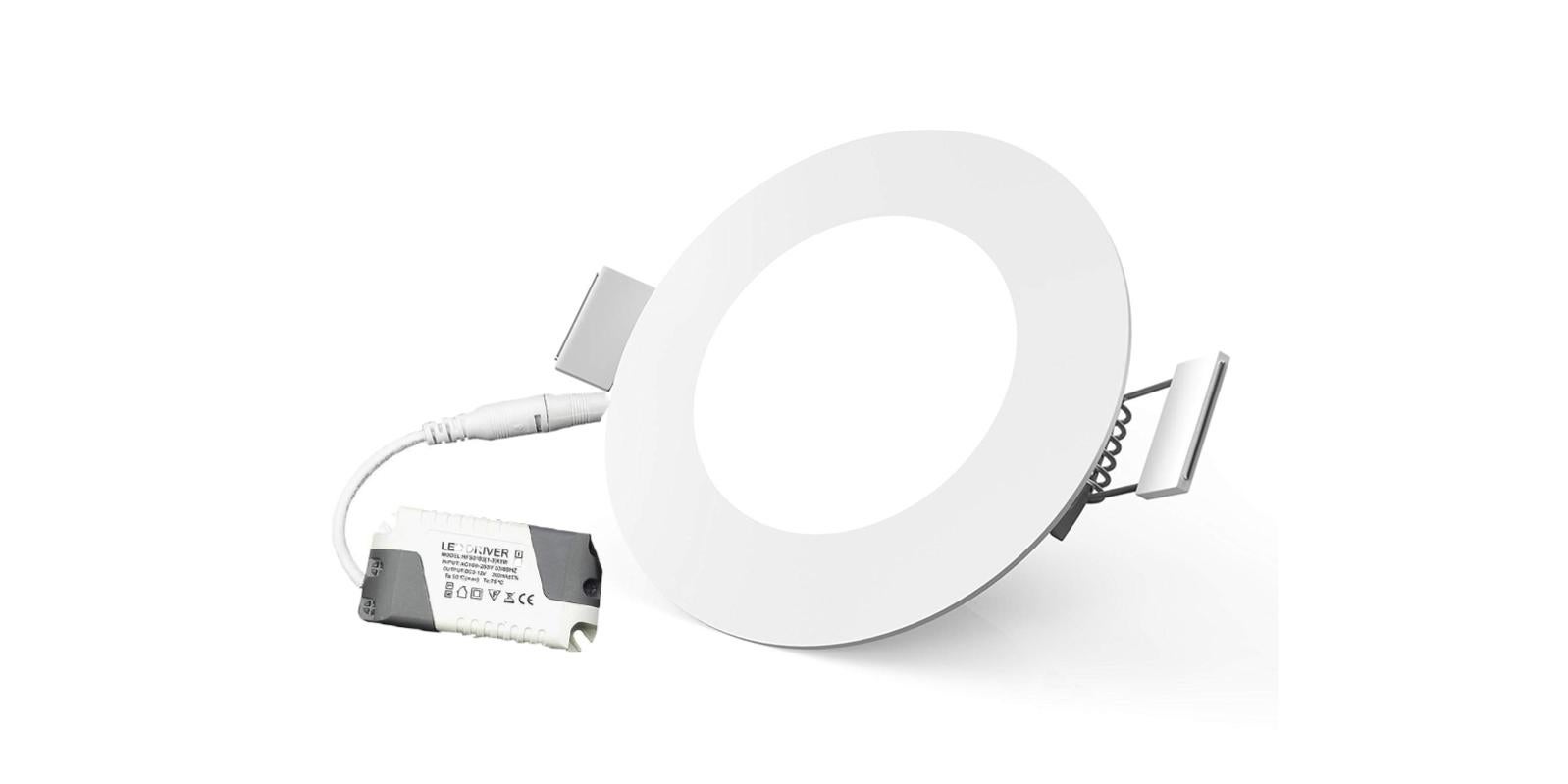 Pannello Led A Incasso W Rotondo Ultra Slim Luce Fredda Faro Faretto