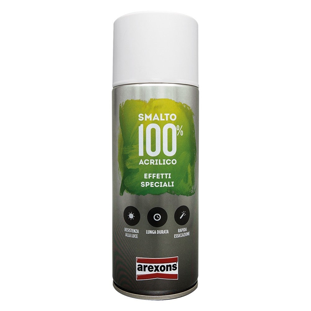 SMALTO SPRAY 100 ACRILICO METALLIZZANTE AREXONS ARGENTO ML 400 Leroy